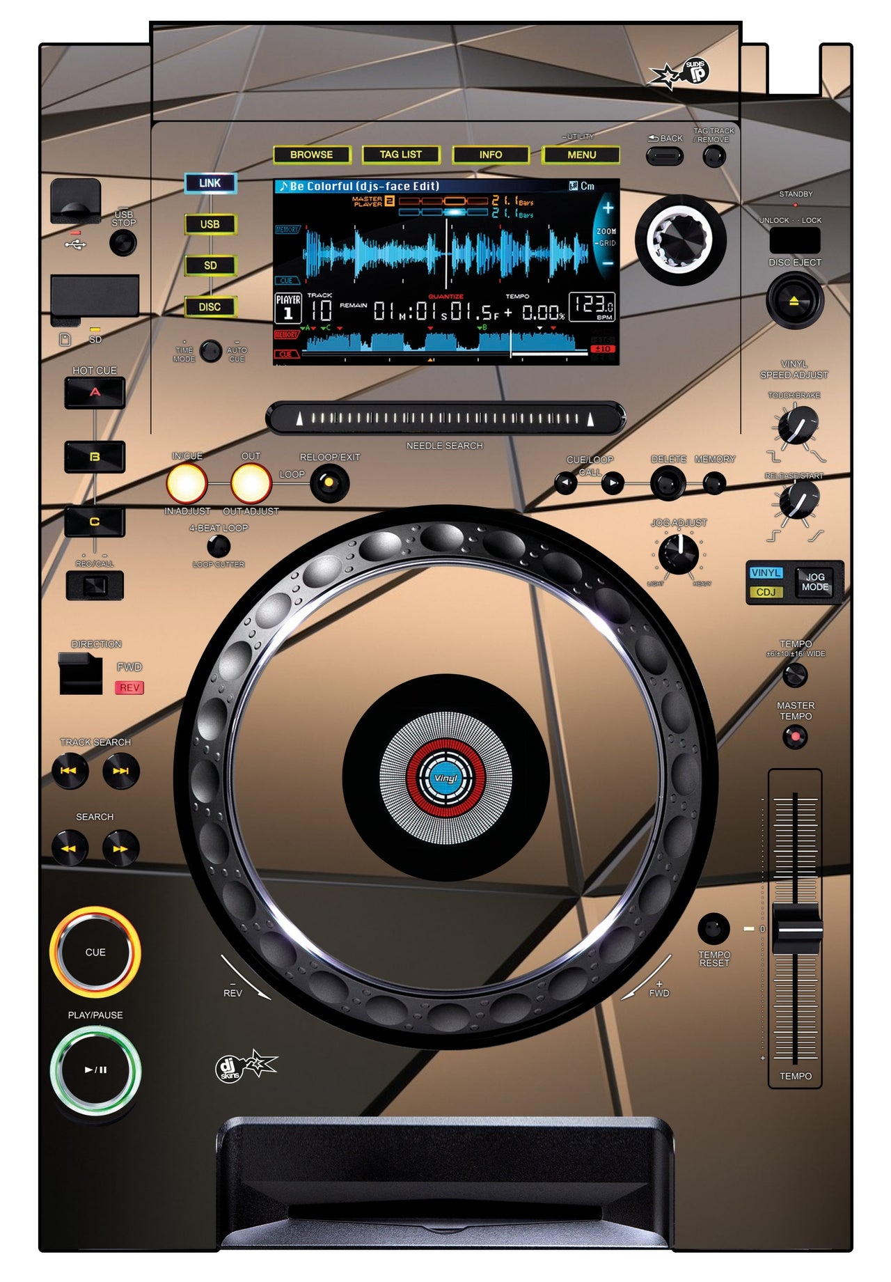 Pioneer DJ CDJ 2000 Skin Veneno