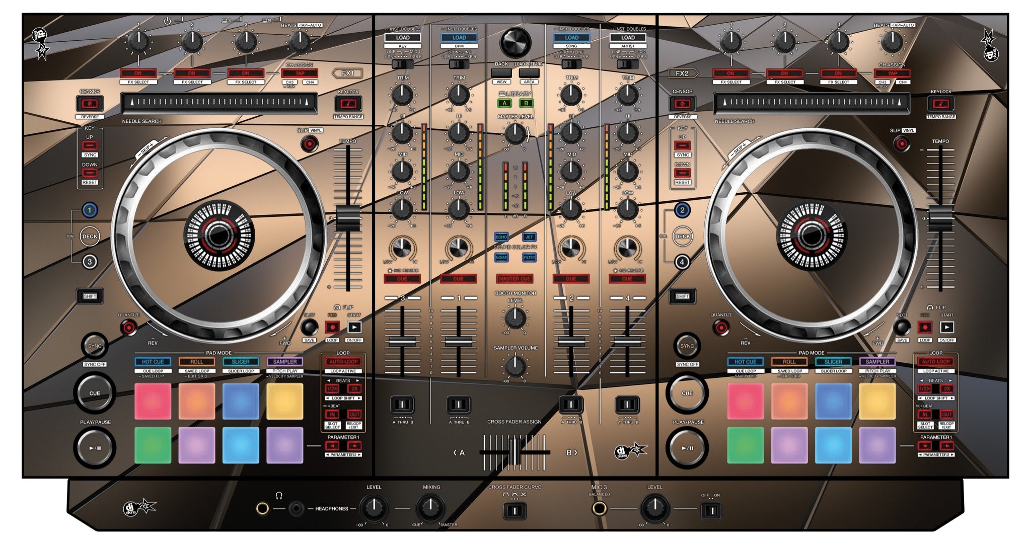 Pioneer DJ DDJ SX 3 Skin Veneno