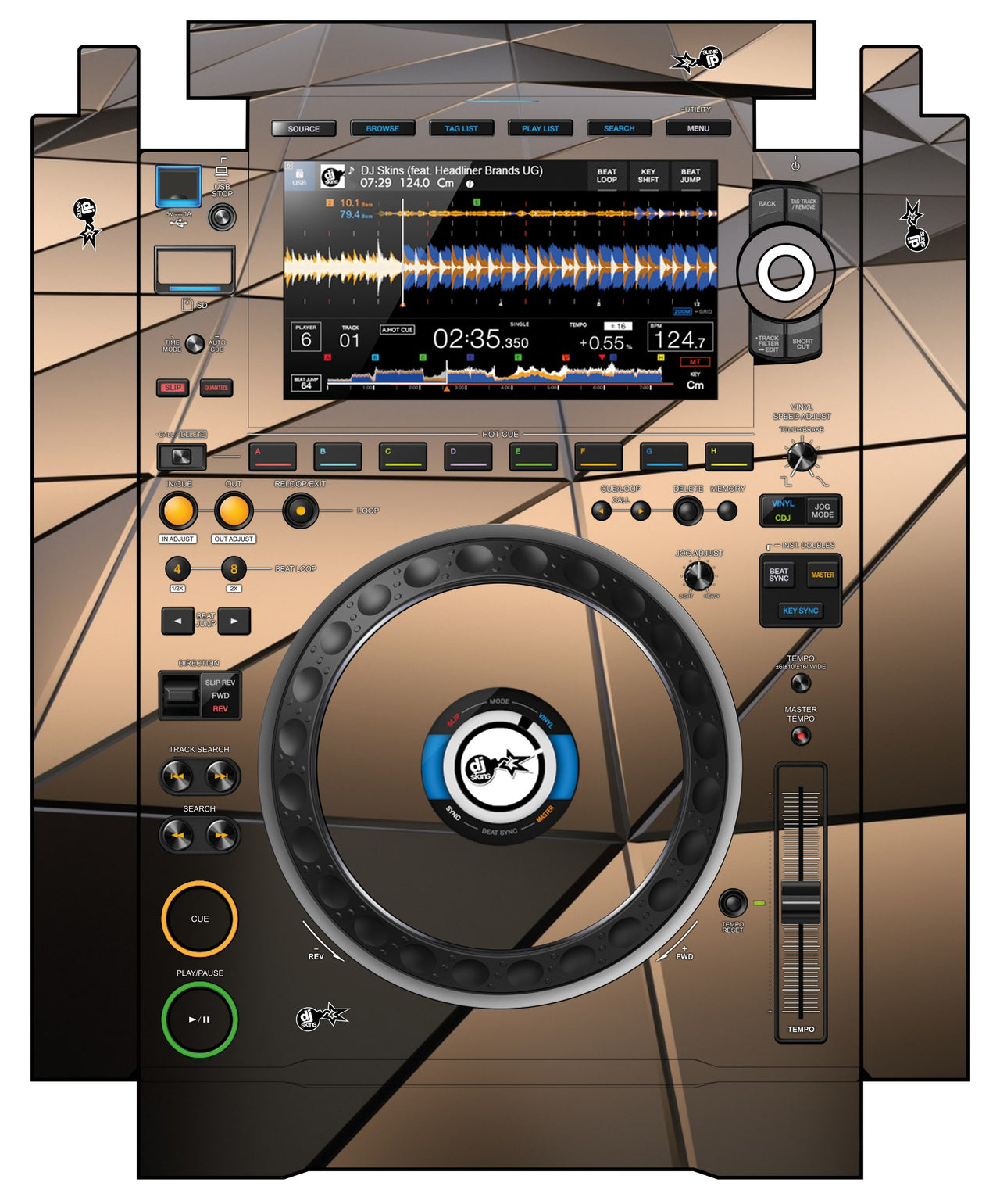 Pioneer DJ CDJ 3000 incl. SIDES Skin Veneno