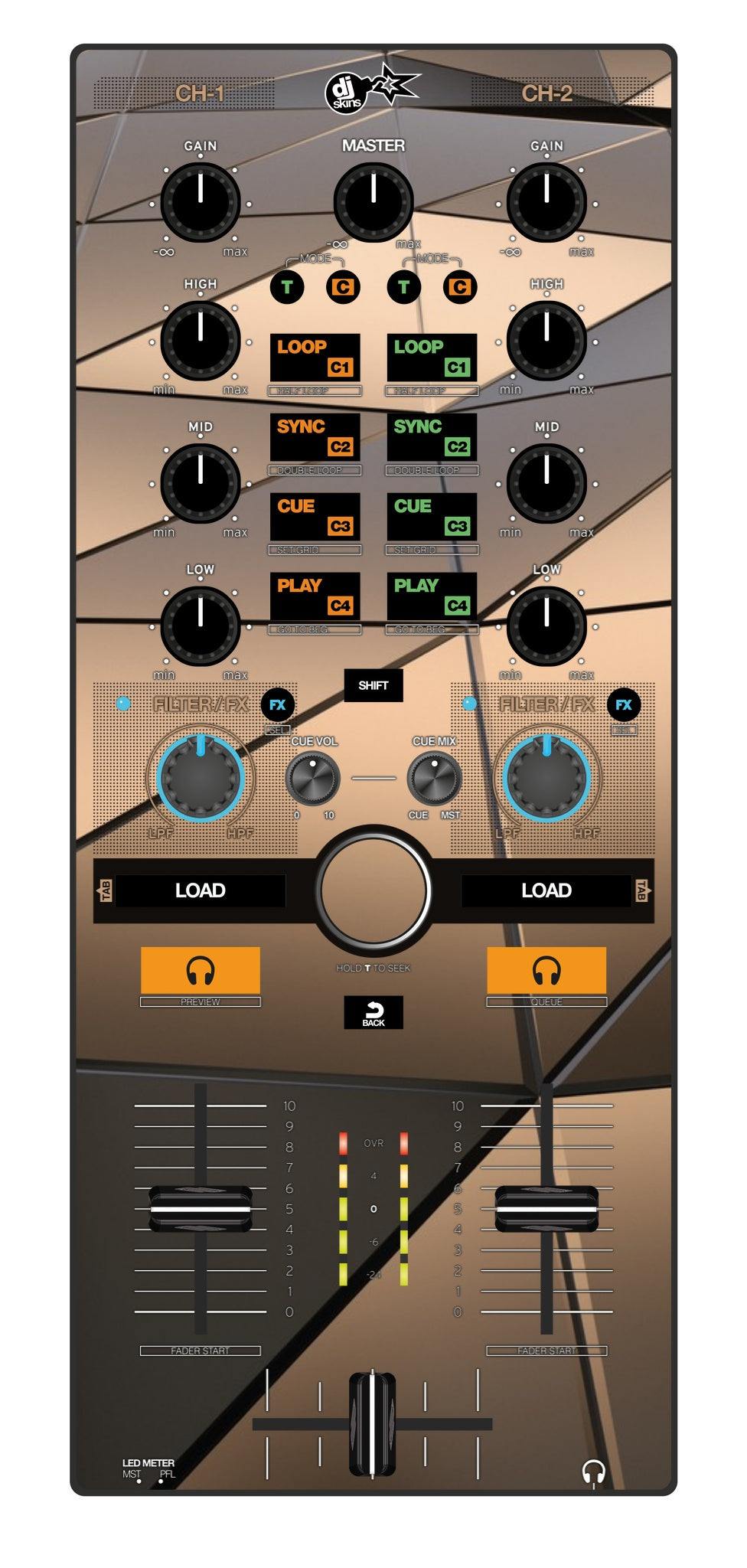 Reloop Mixtour Skin Veneno