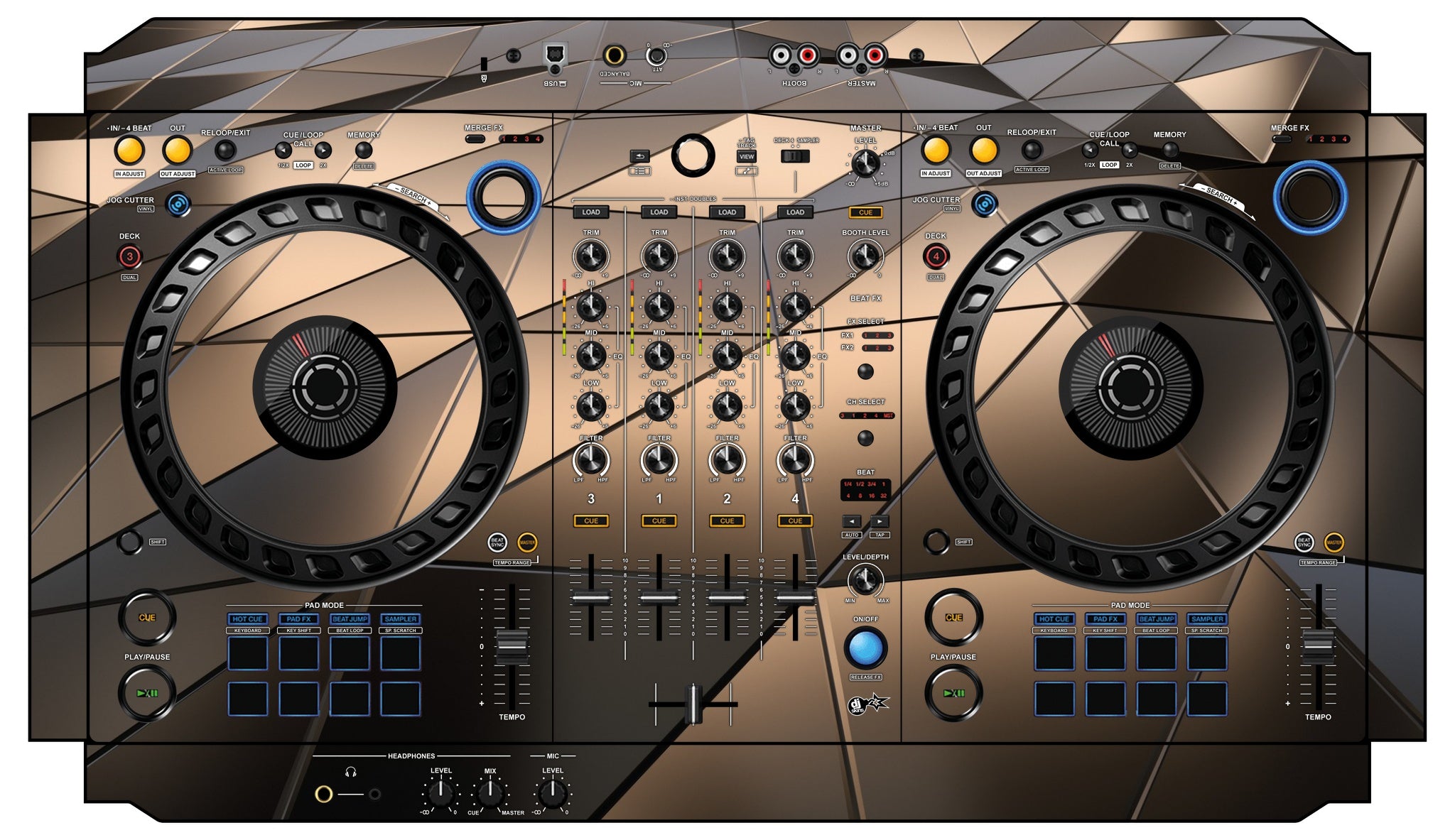 Pioneer DJ DDJ FLX6 Skin Veneno