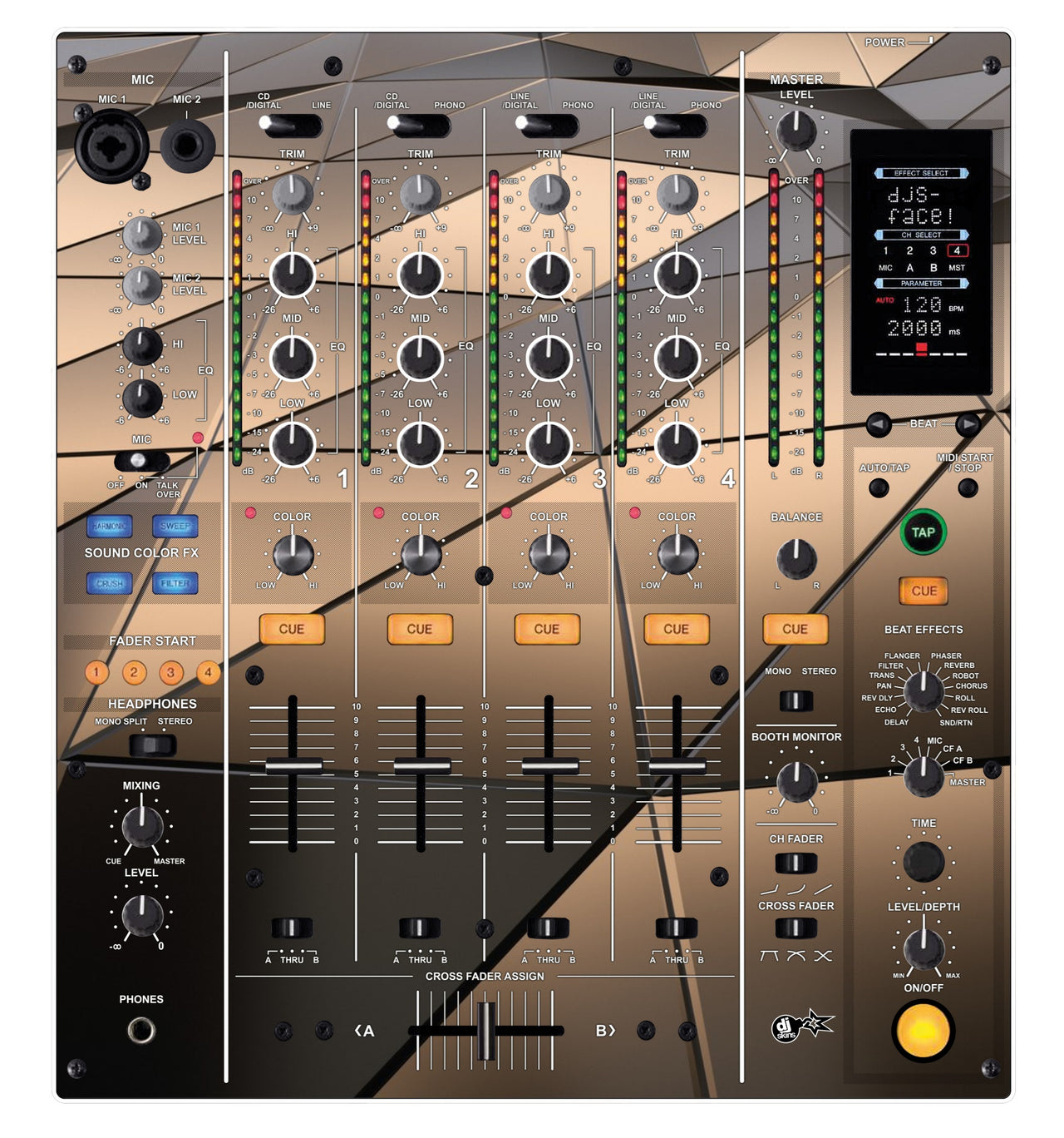 Pioneer DJ DJM 800 Skin Veneno