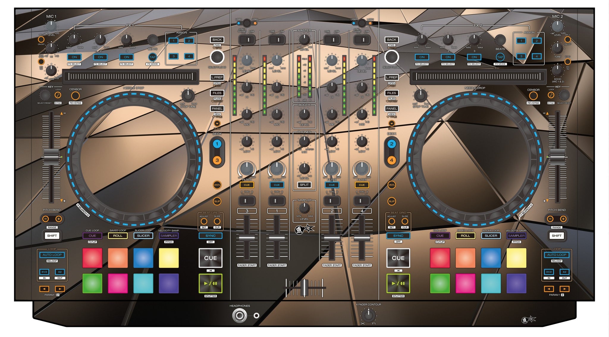 Denon DJ MC 7000 Skin Veneno