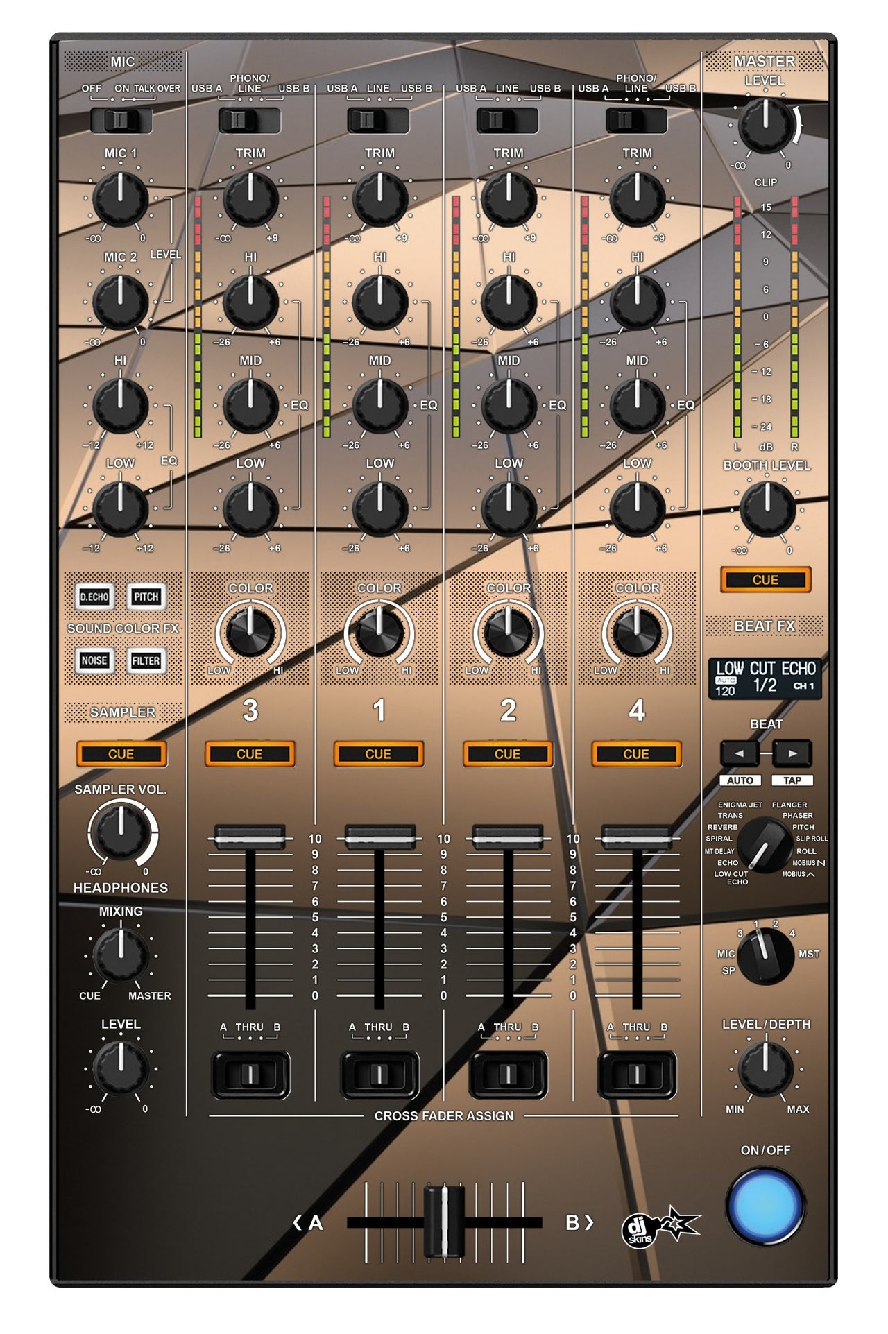 Pioneer DJ DDJ 1000 SRT MIXER Skin Veneno