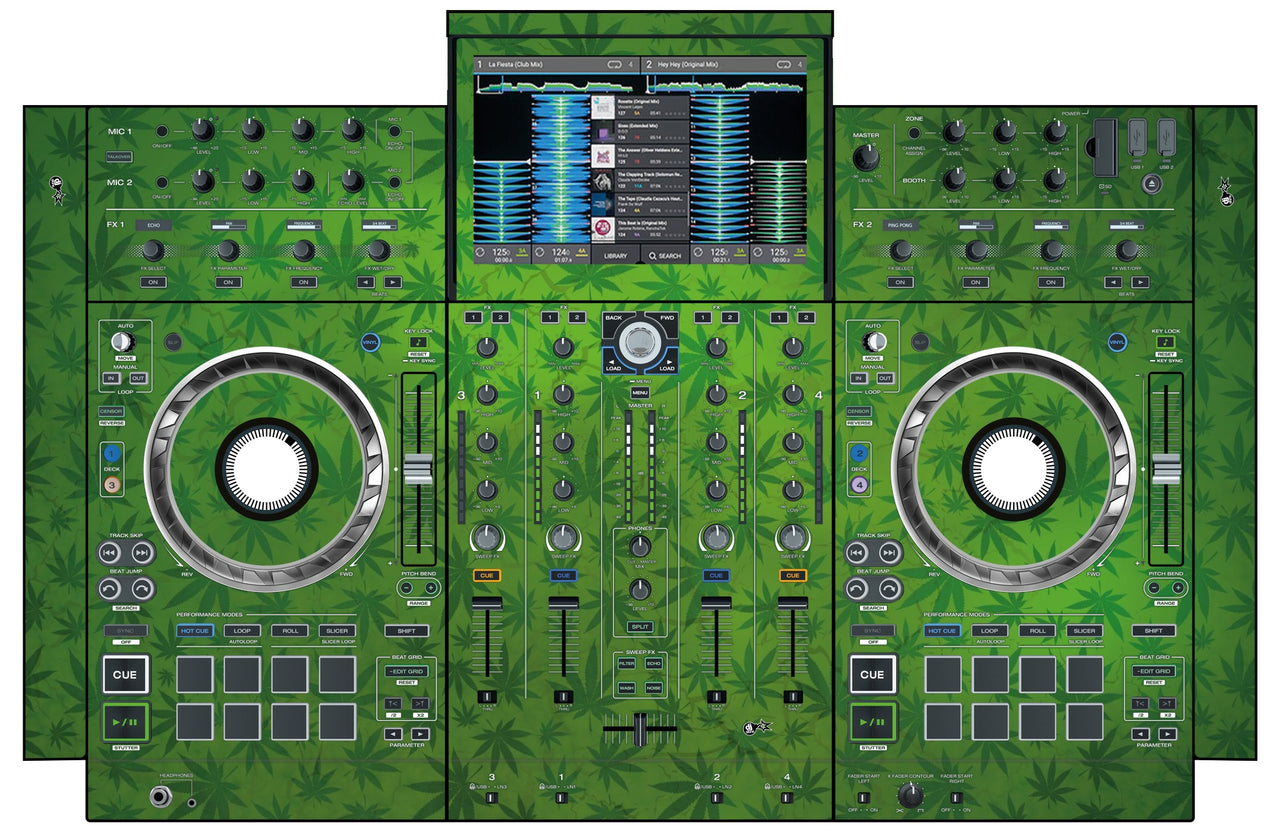 Denon DJ PRIME 4 Skin Weedhead