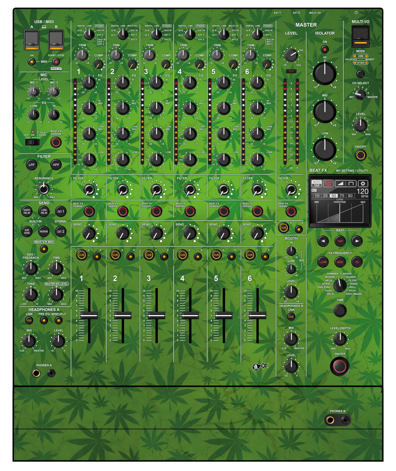 Pioneer DJ DJM V10 LF Skin Weedhead