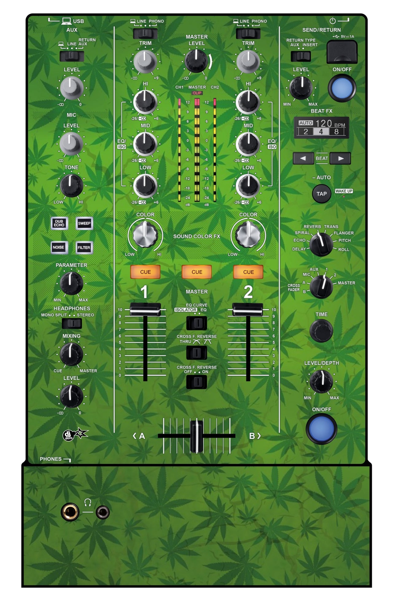 Pioneer DJ DJM 450 Skin Weedhead