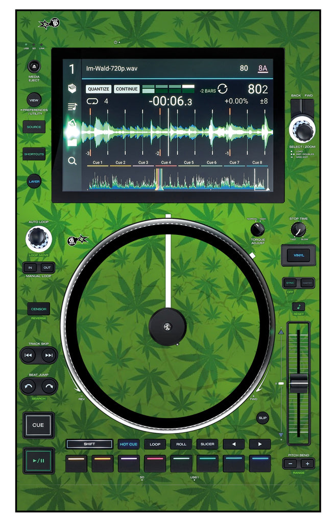 Denon DJ SC 6000 M Skin Weedhead