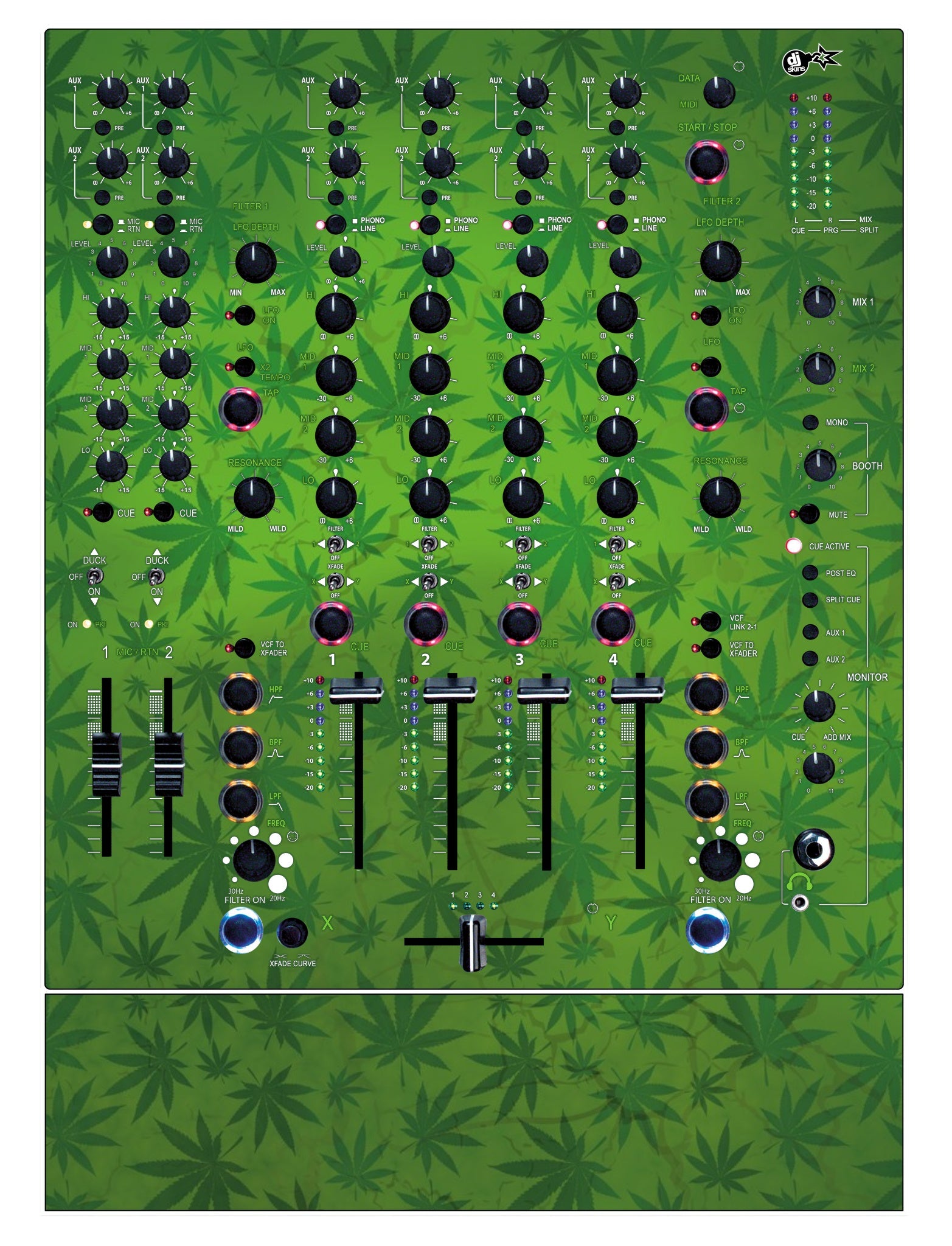 Allen and Heath XONE 92 Skin Weedhead