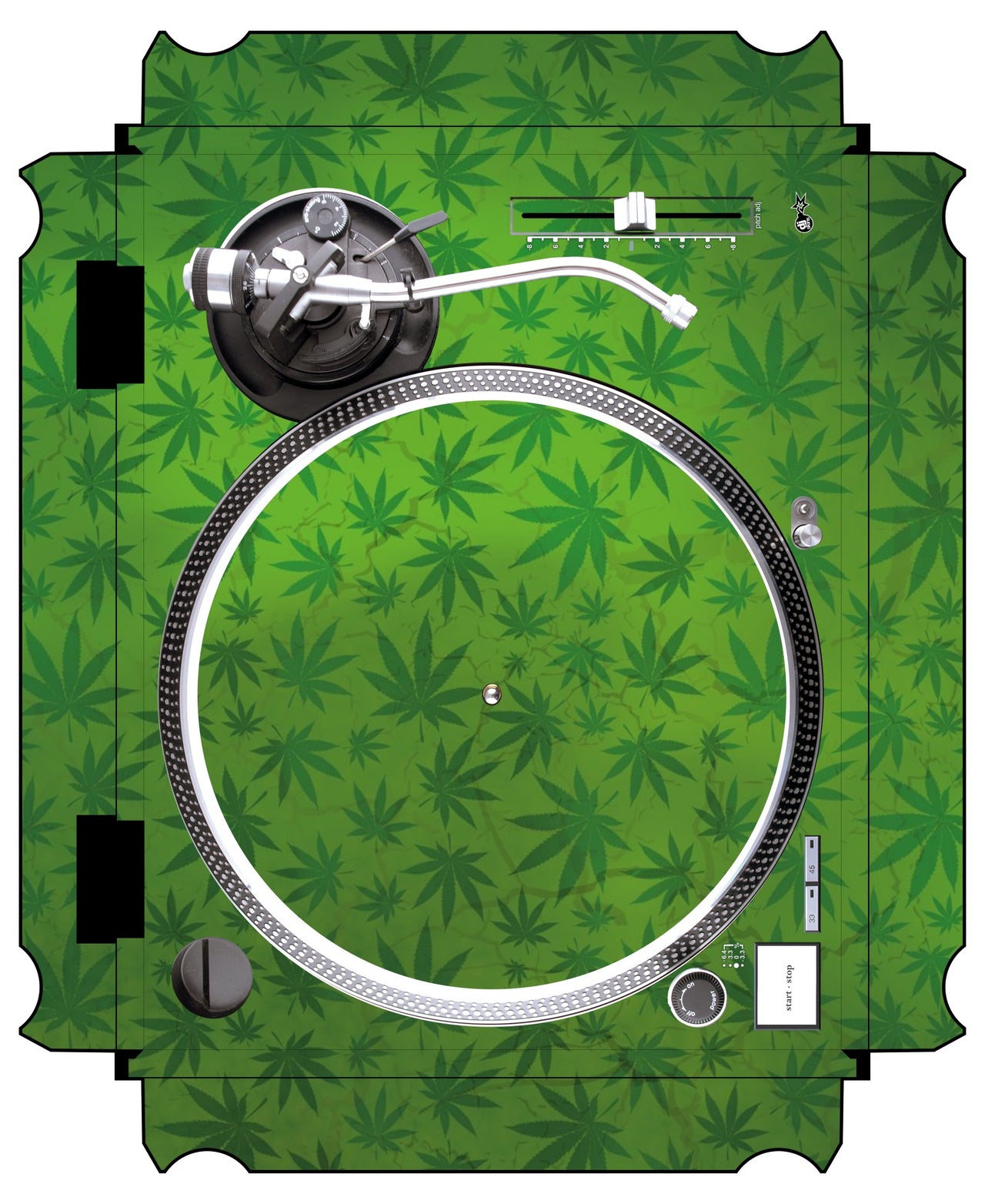 Technics 1200 / 1210 MK2 VERTICAL Skin Weedhead