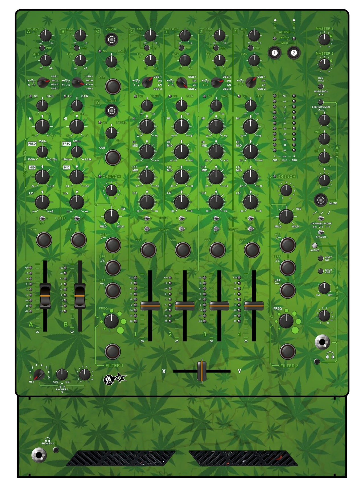 Allen and Heath XONE 96 Skin Weedhead