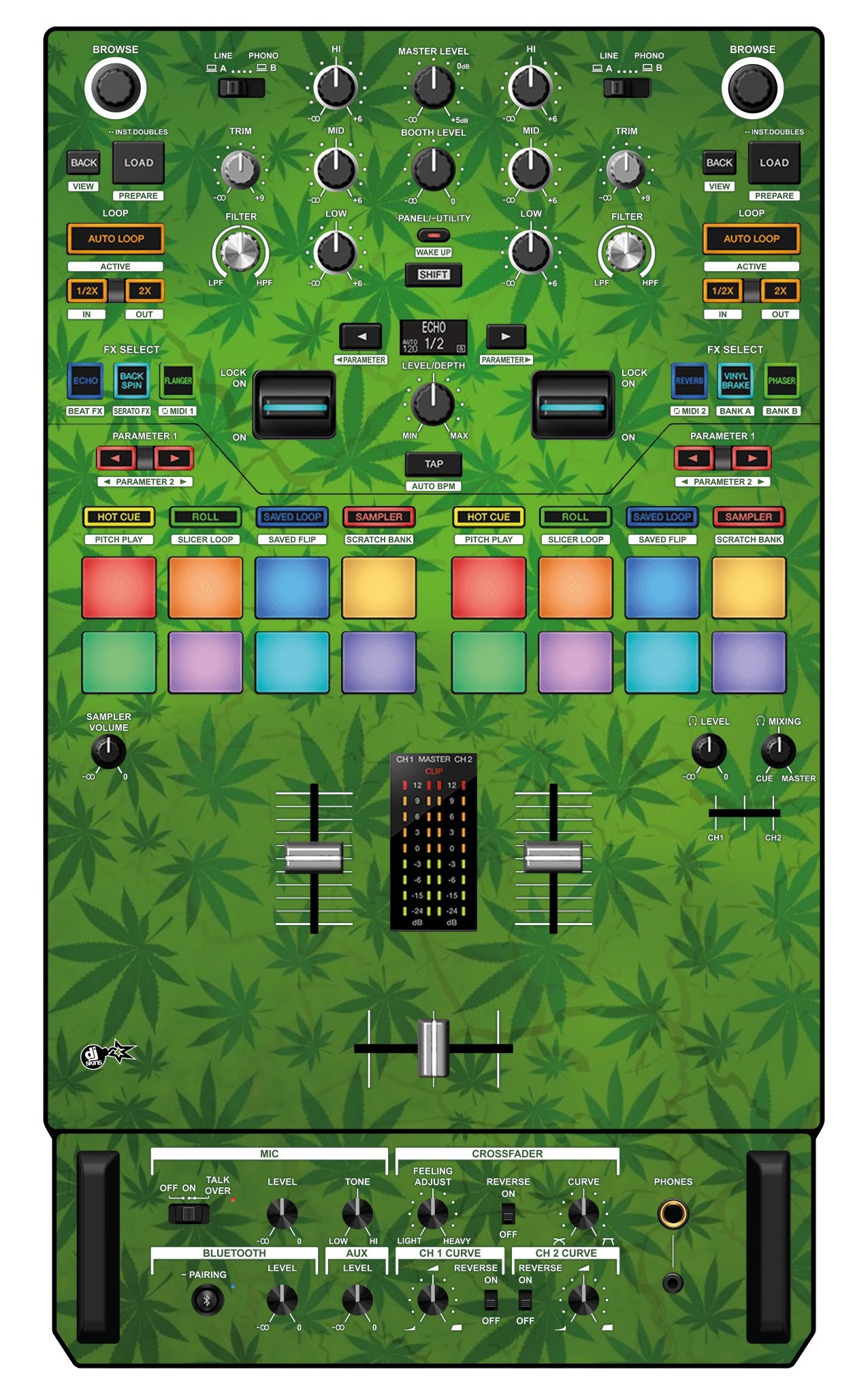 Pioneer DJ DJM S7 Skin Weedhead