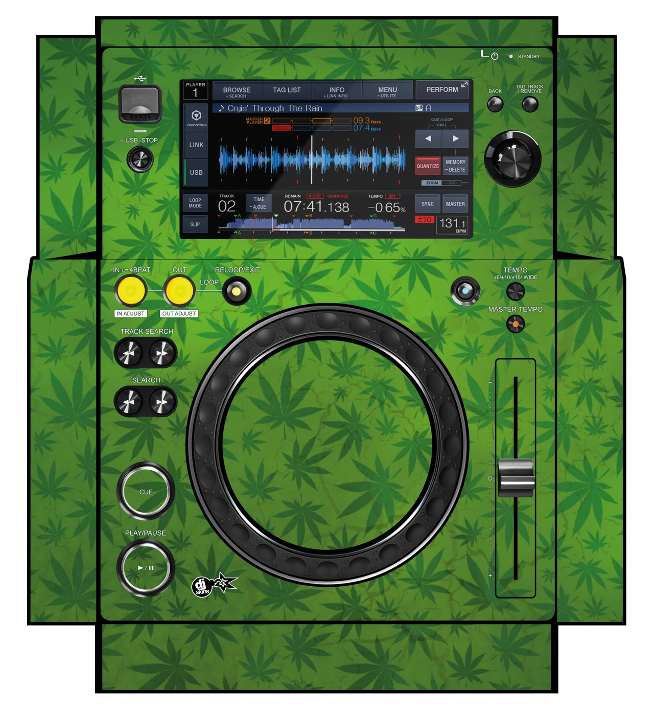 Pioneer DJ XDJ 700 Skin Weedhead
