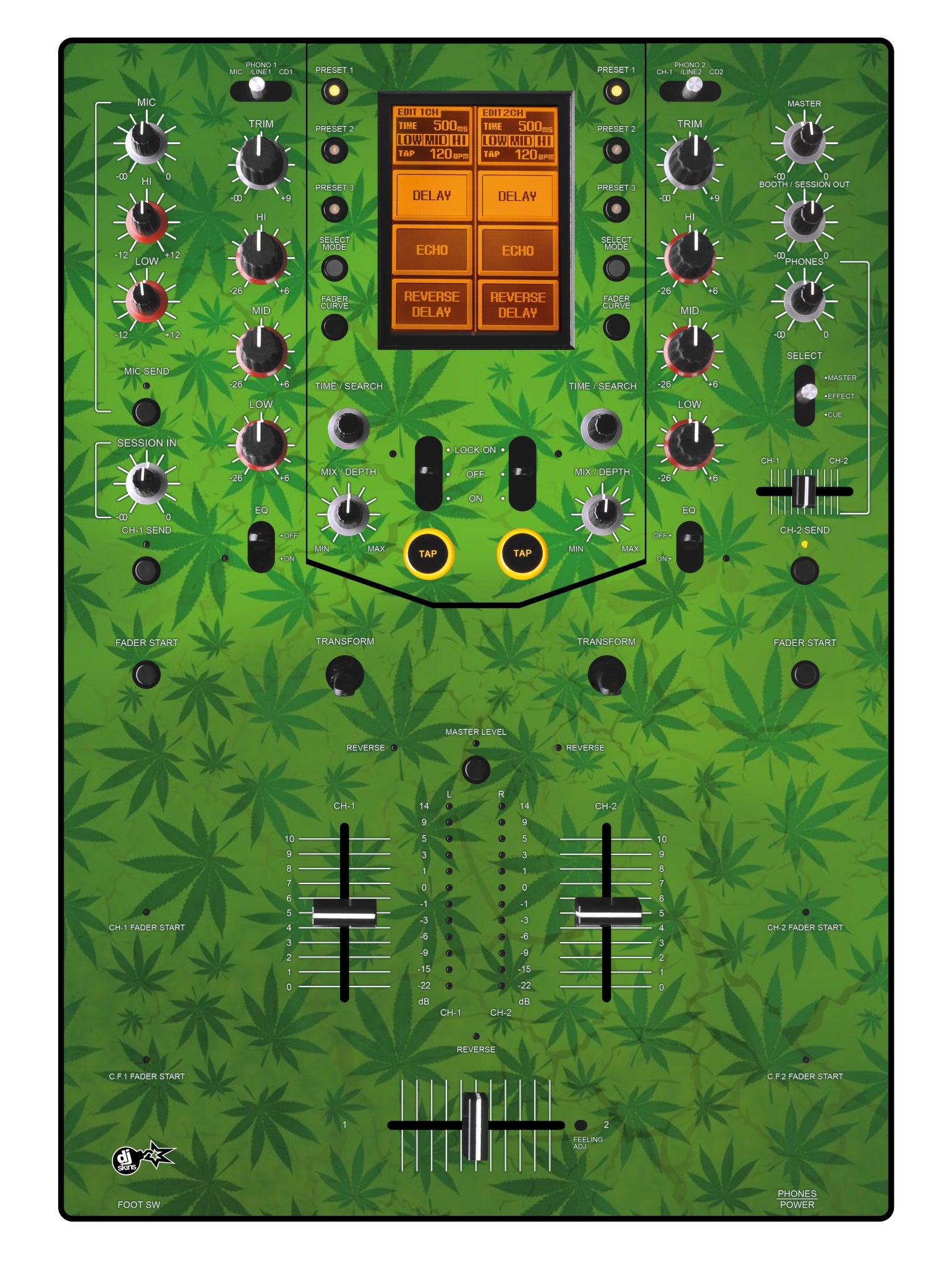 Pioneer DJ DJM 909 Skin Weedhead