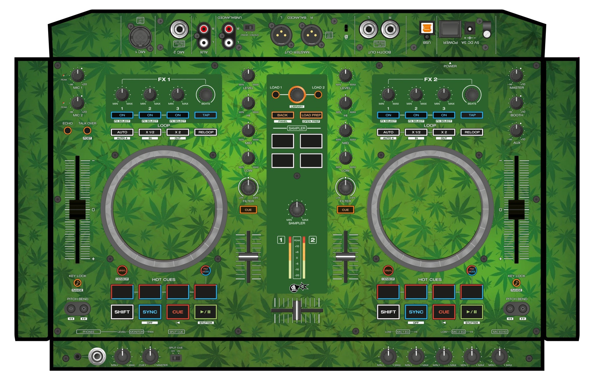 Denon DJ MC 4000 Skin Weedhead