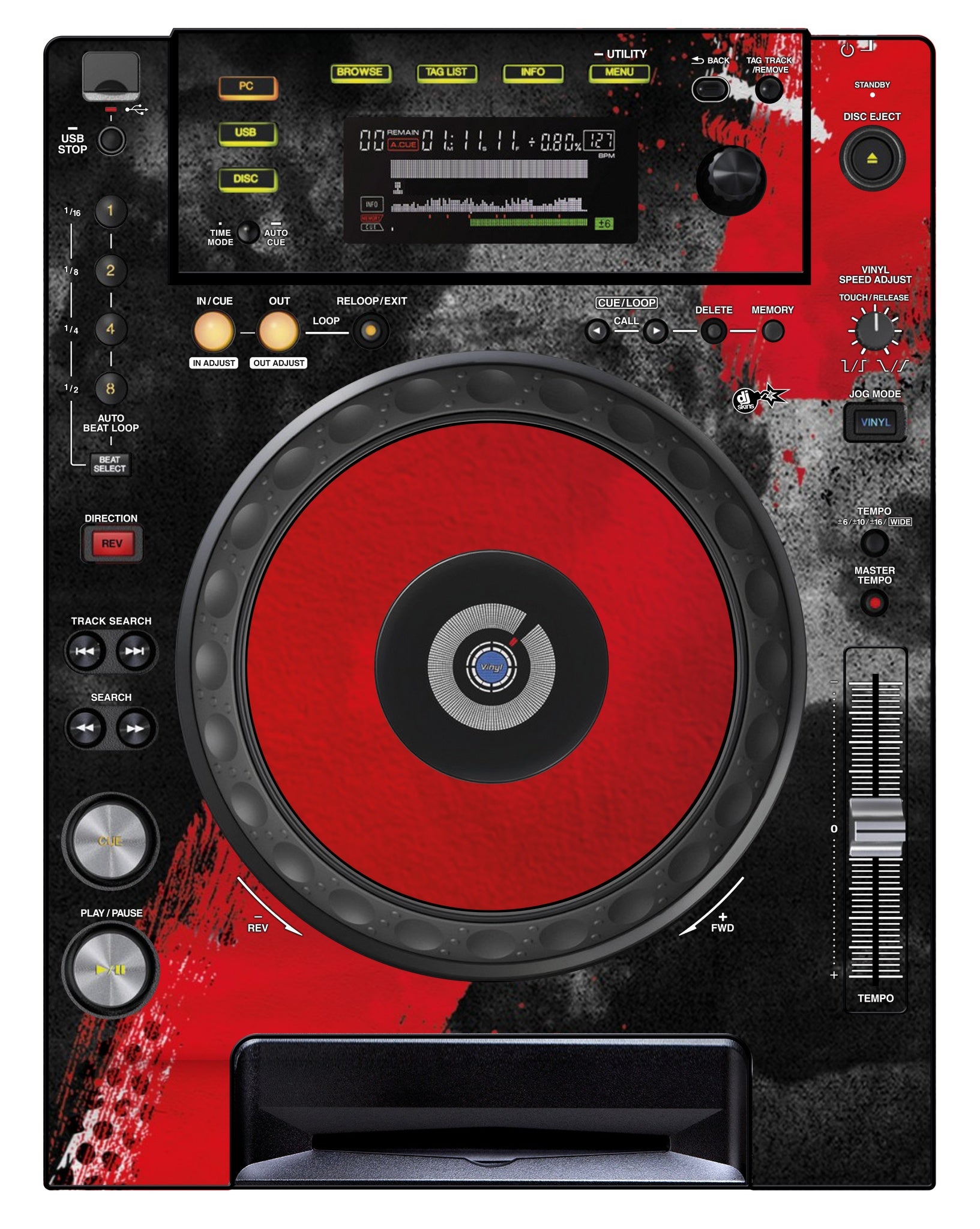 Pioneer DJ CDJ 850 Skin What You are Waiting For