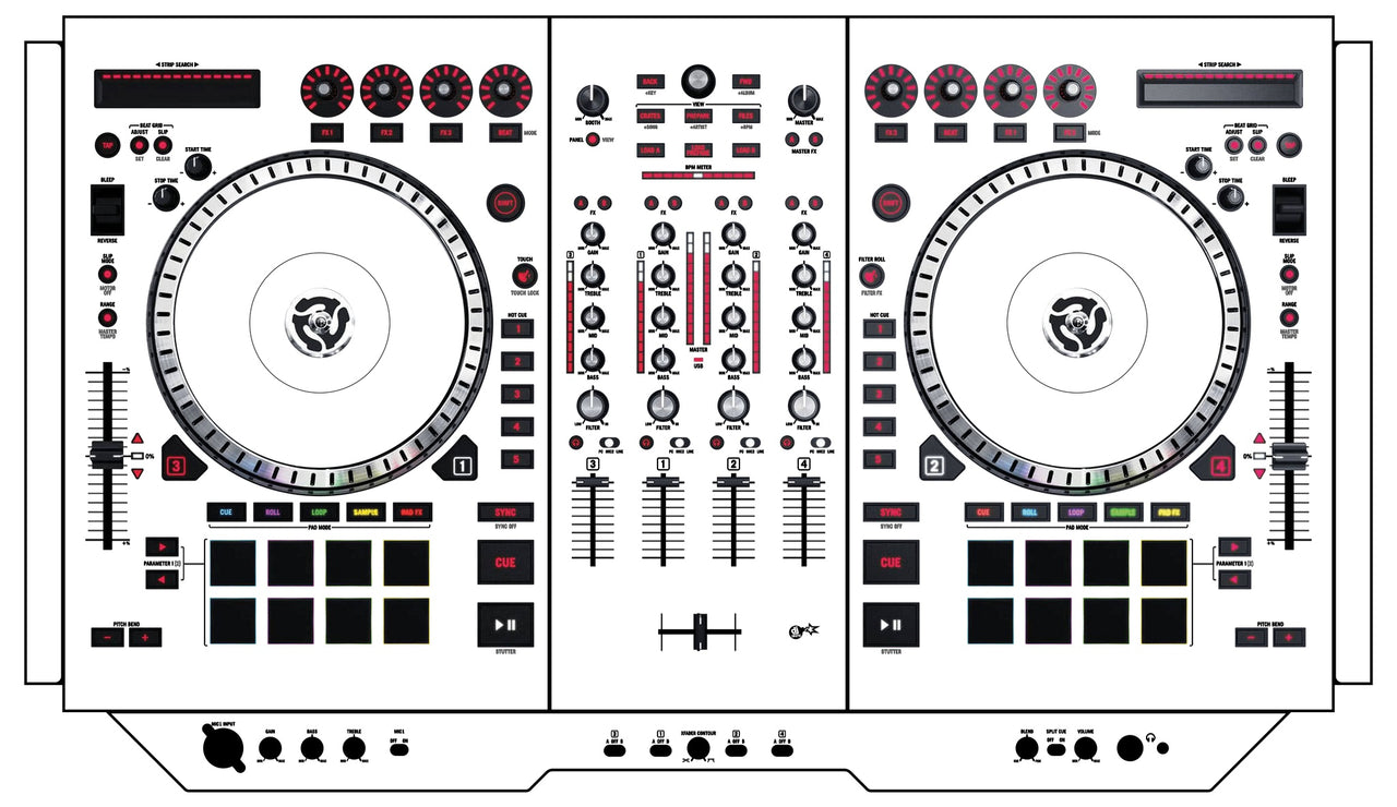 Numark NS 7 II Skin White