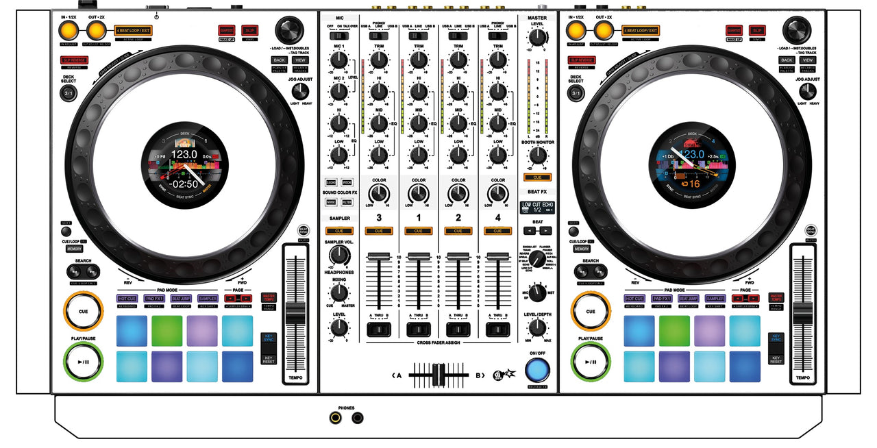 Pioneer DJ DDJ 1000 Skin White