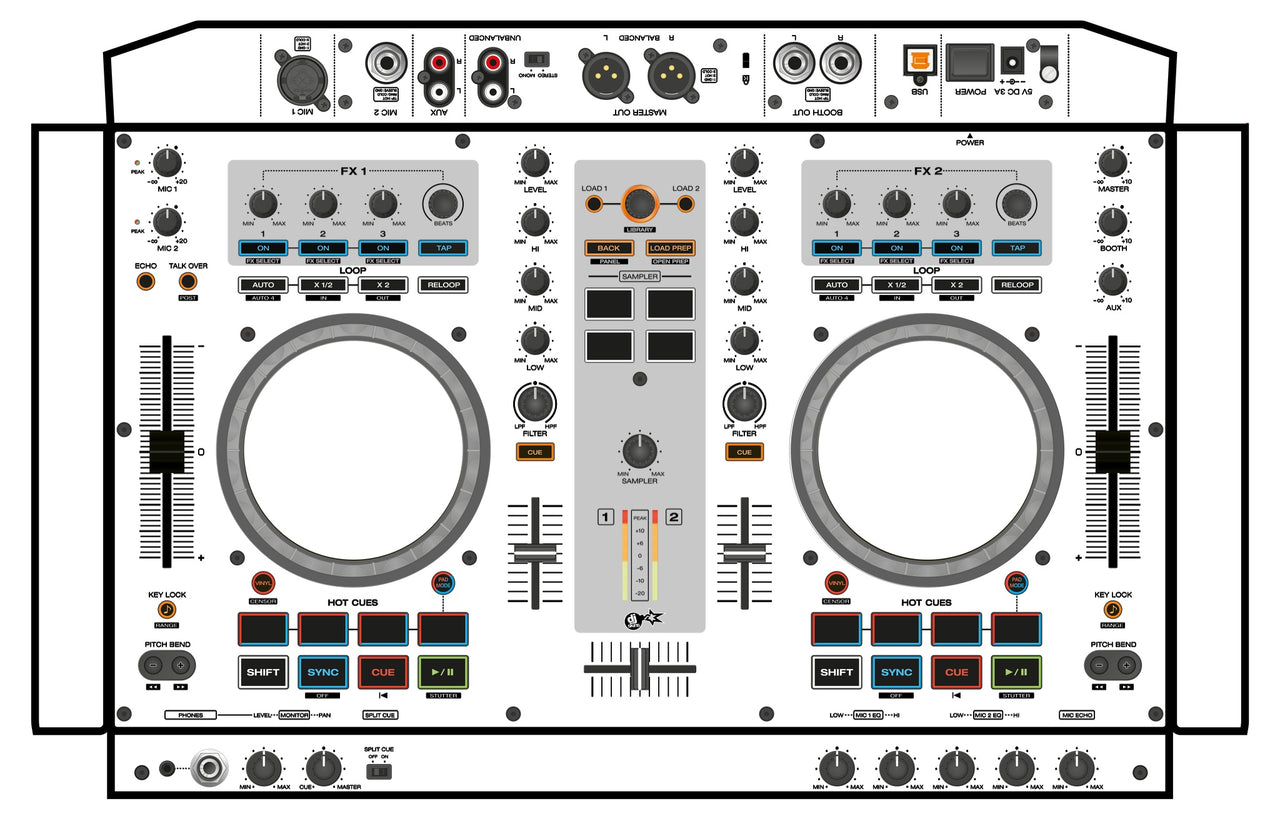 Denon DJ MC 4000 Skin White