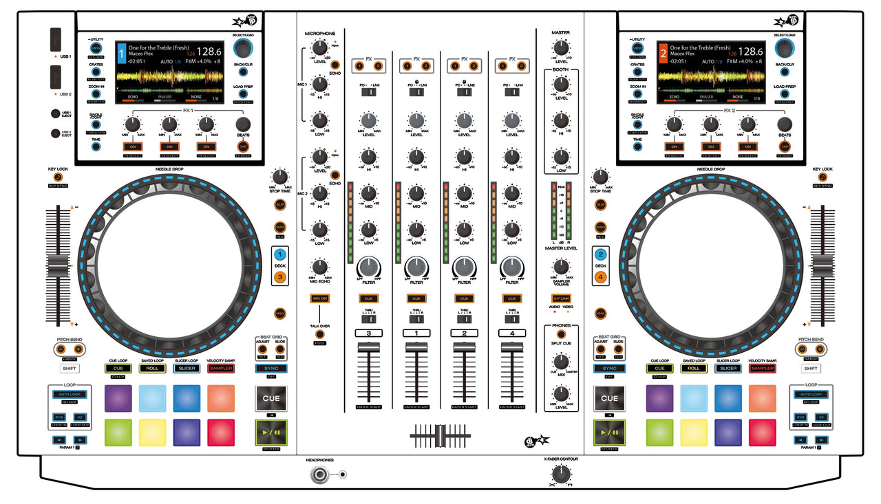 Denon DJ MCX 8000 Skin White