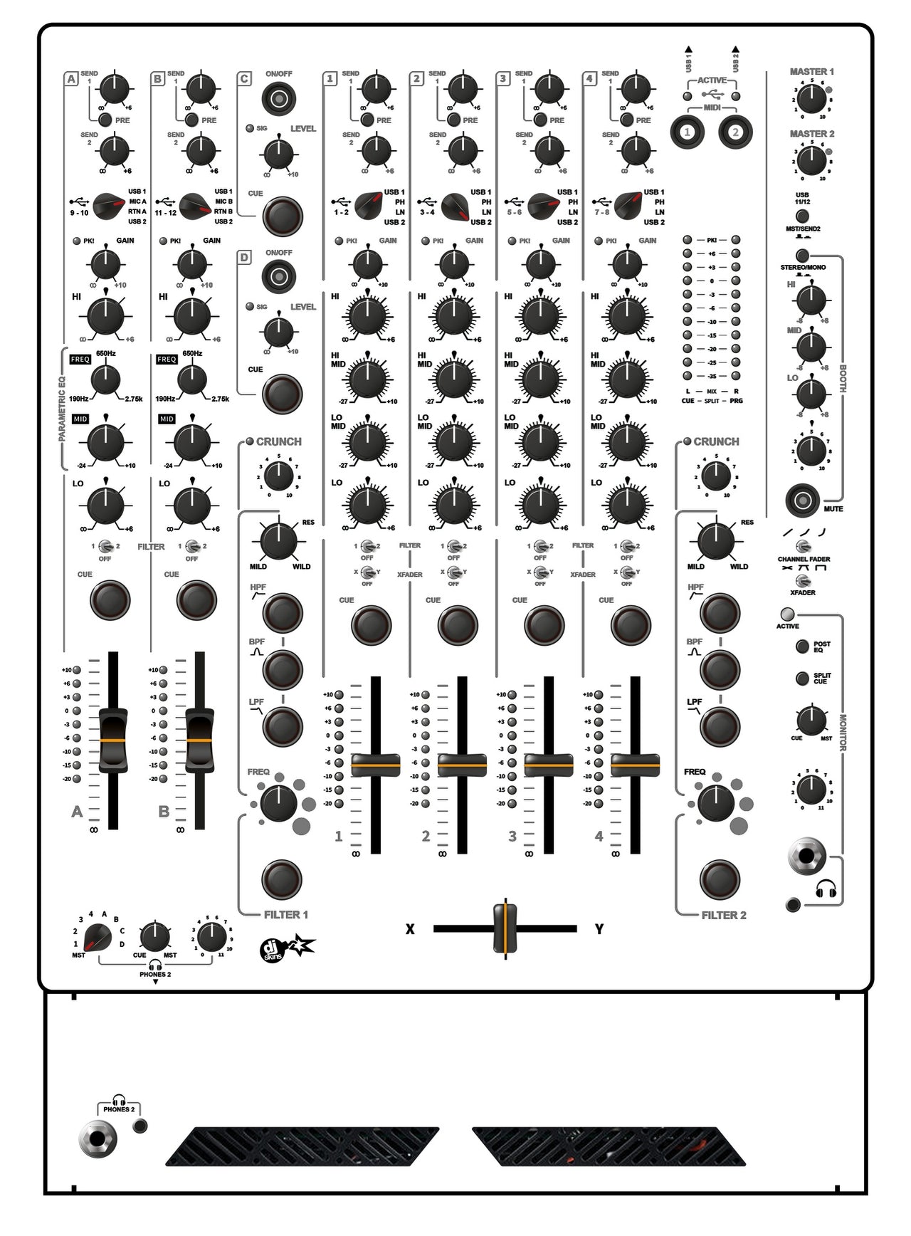 Allen and Heath XONE 96 Skin White