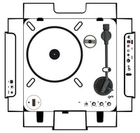 Numark PT 01 incl. Sides Skin White