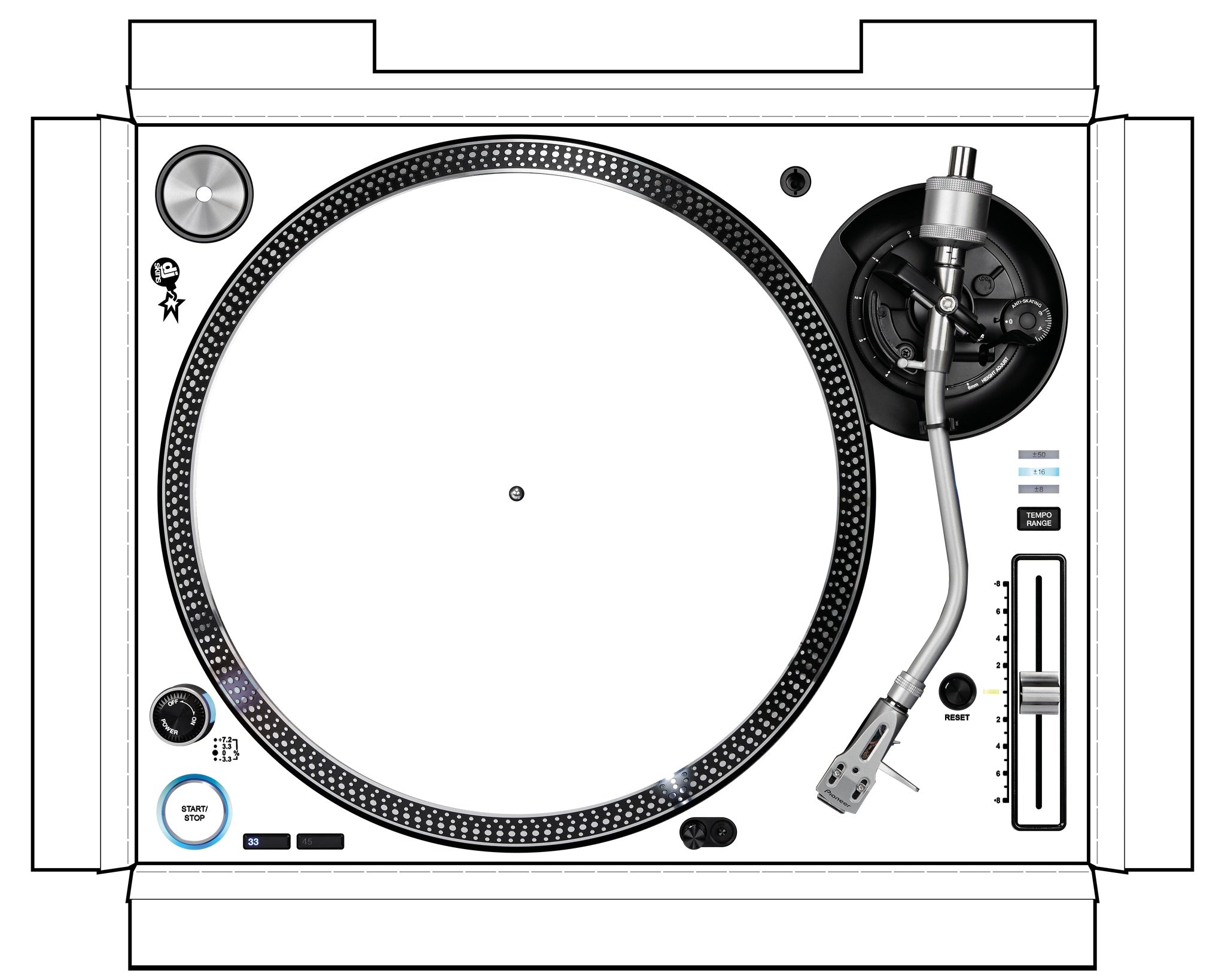Pioneer DJ PLX 1000 Skin White