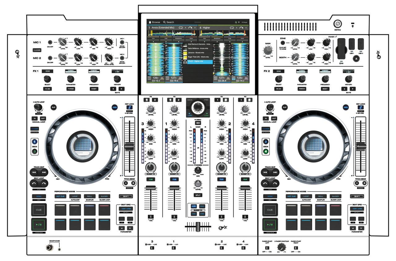 Denon DJ PRIME 4+ Skin White