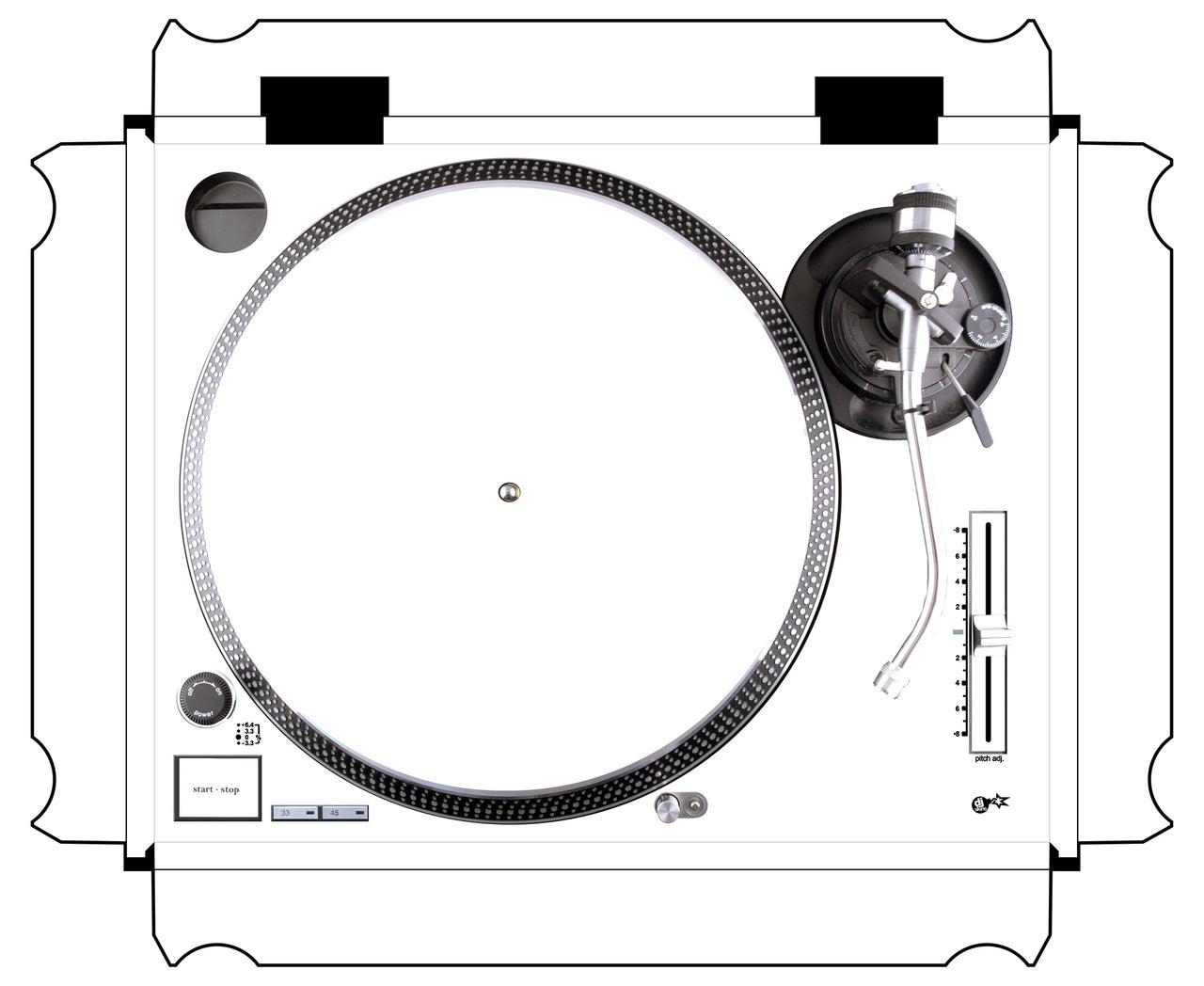 Technics 1200 / 1210 MK2 Skin White