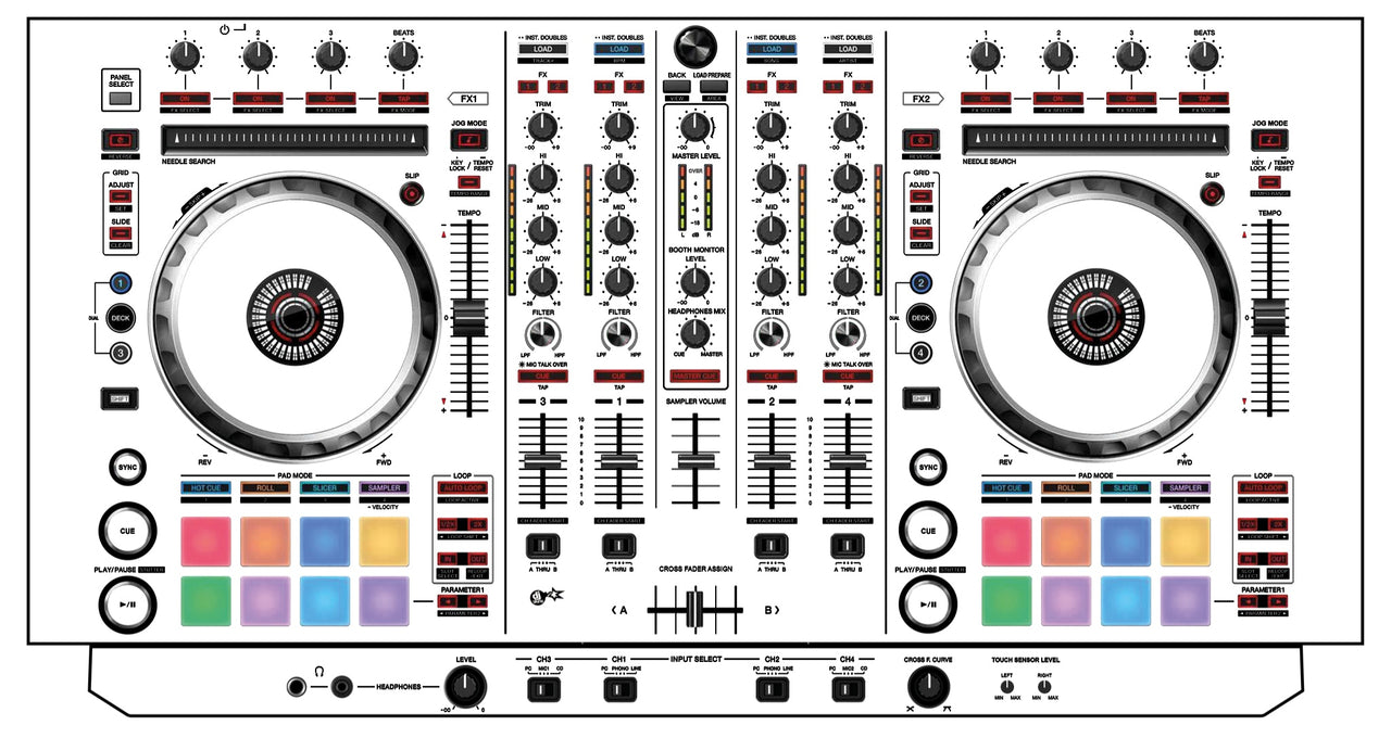 Pioneer DJ DDJ SX Skin White
