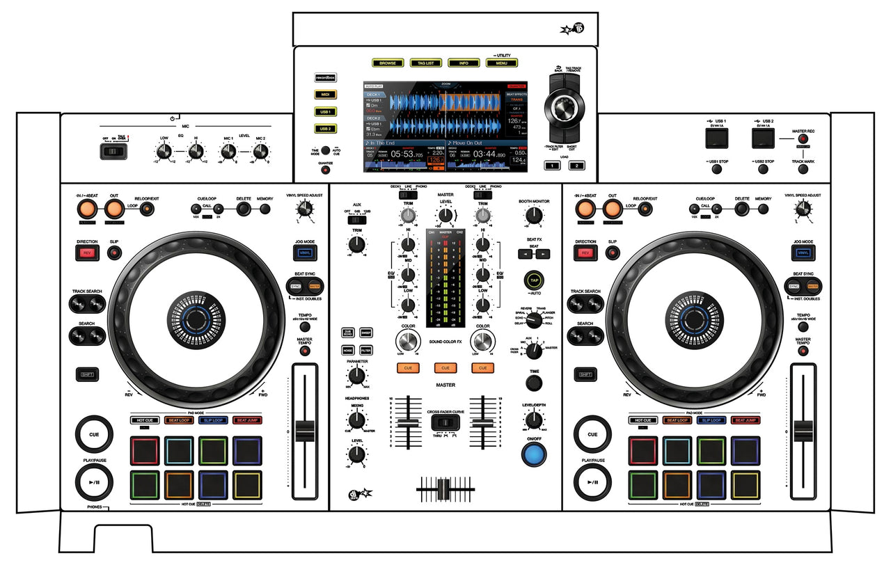 Pioneer DJ XDJ RX 2 Skin White