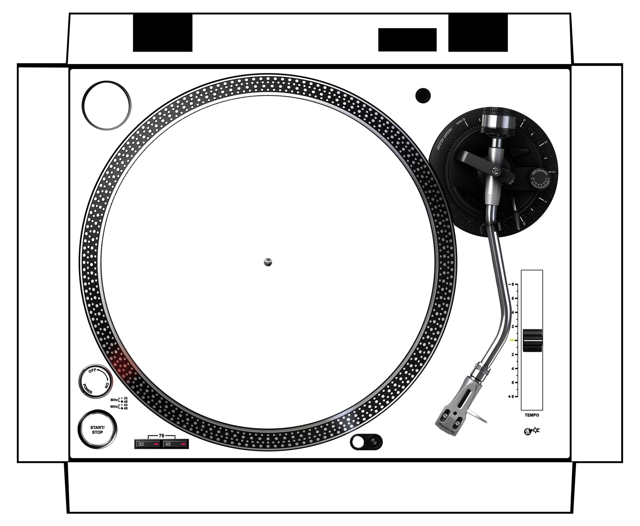 Pioneer DJ PLX 500 Skin White