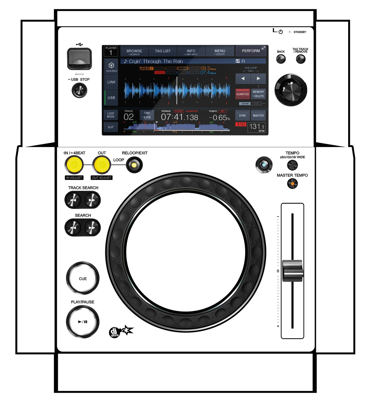 Pioneer DJ XDJ 700 Skin White
