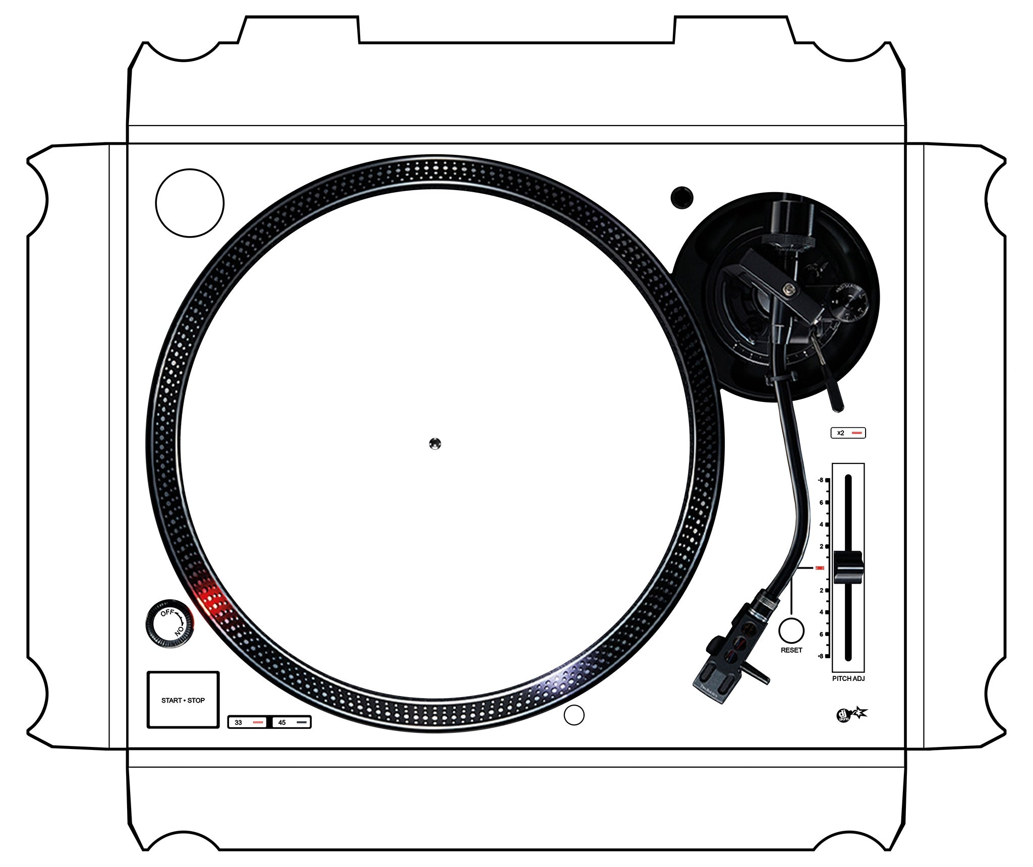 Technics 1200 / 1210 MK7 Skin White