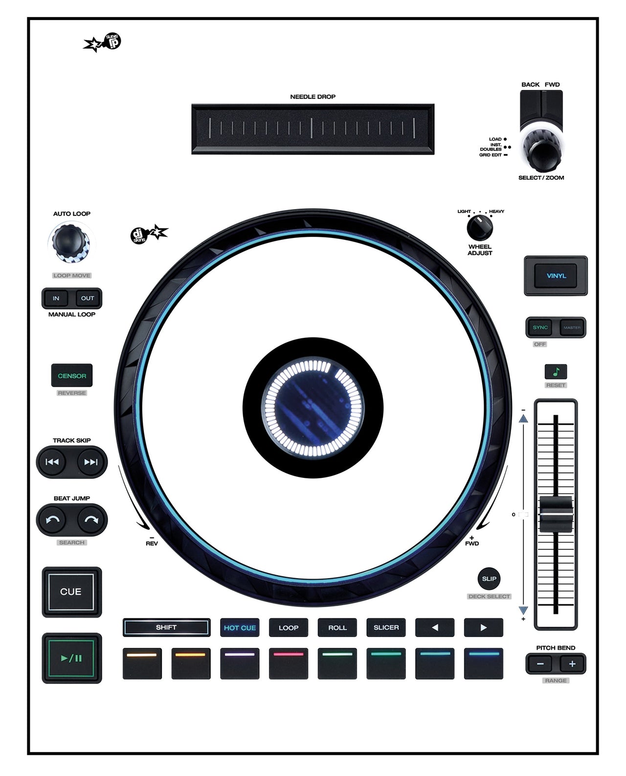 Denon DJ LC 6000 Skin White