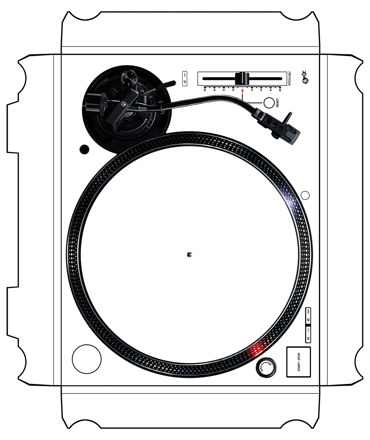 Technics 1200 / 1210 MK7 VERTICAL Skin White