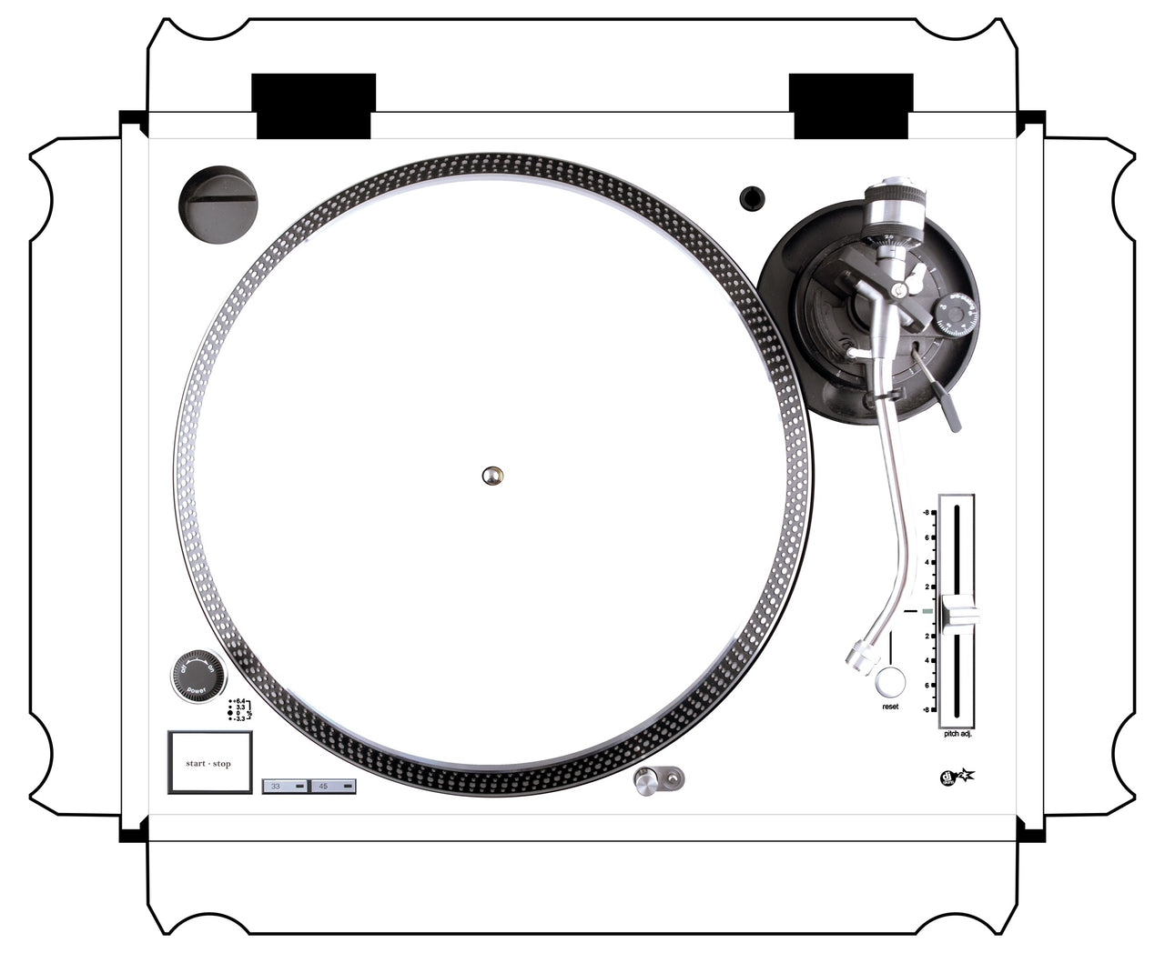 Technics 1200 / 1210 MK5 Skin White