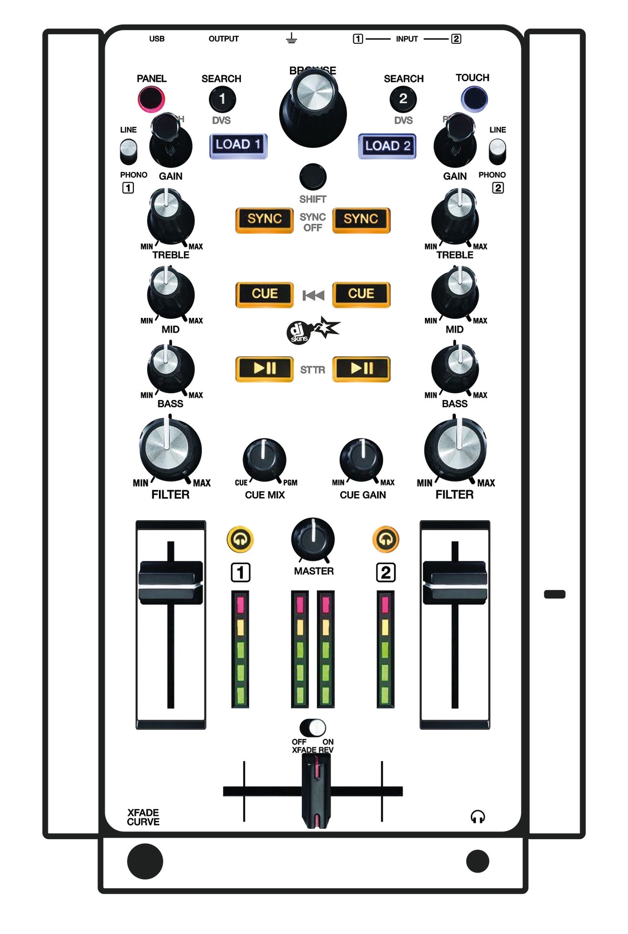 Akai Pro AMX Skin White