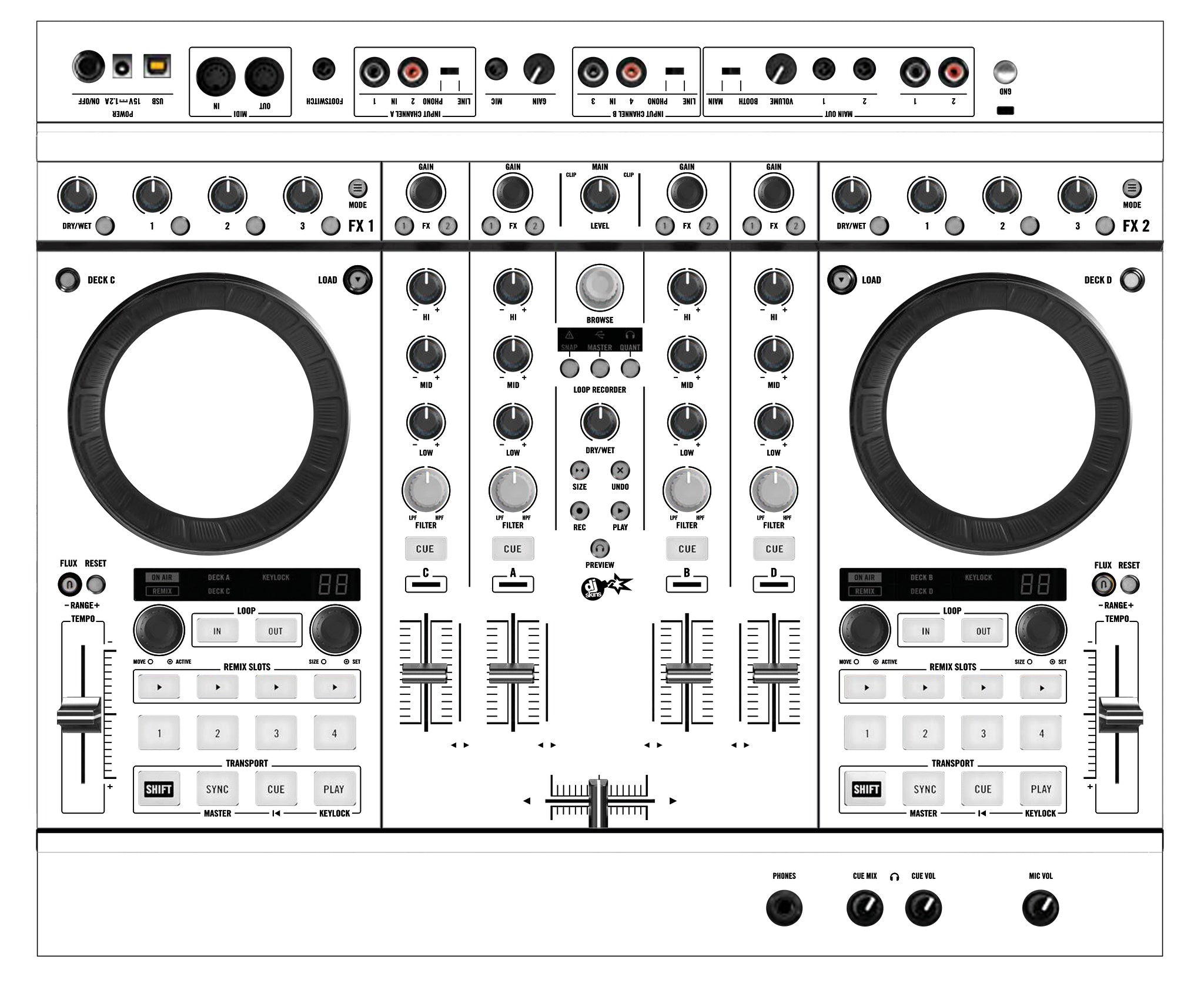 Native Instruments S4 MK2 Skin White