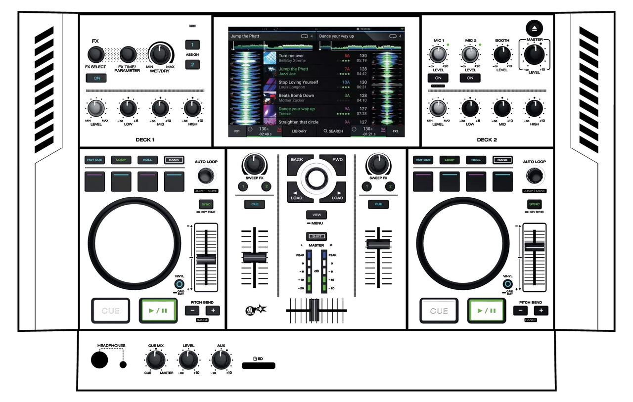 Denon DJ PRIME GO Skin White