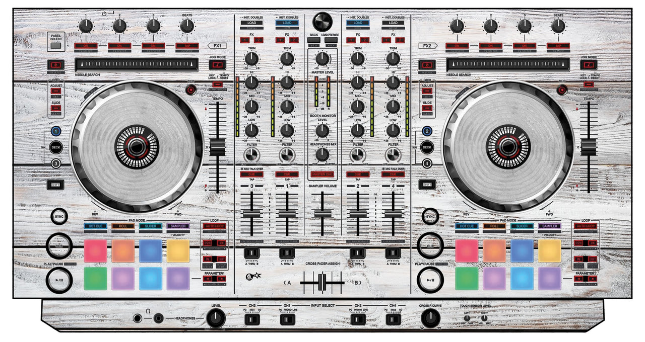 Pioneer DJ DDJ SX Skin Woody White