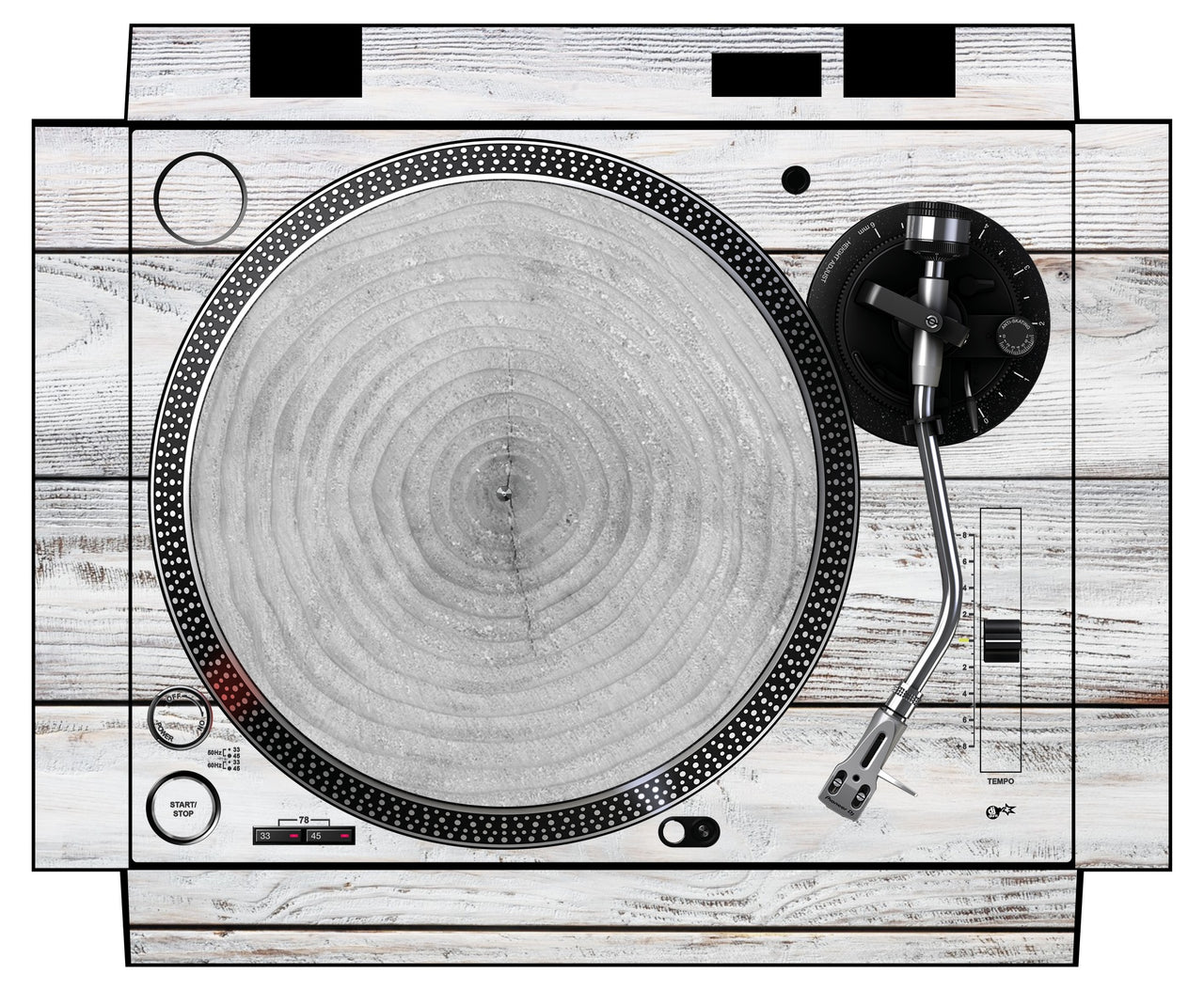Pioneer DJ PLX 500 Skin Woody White