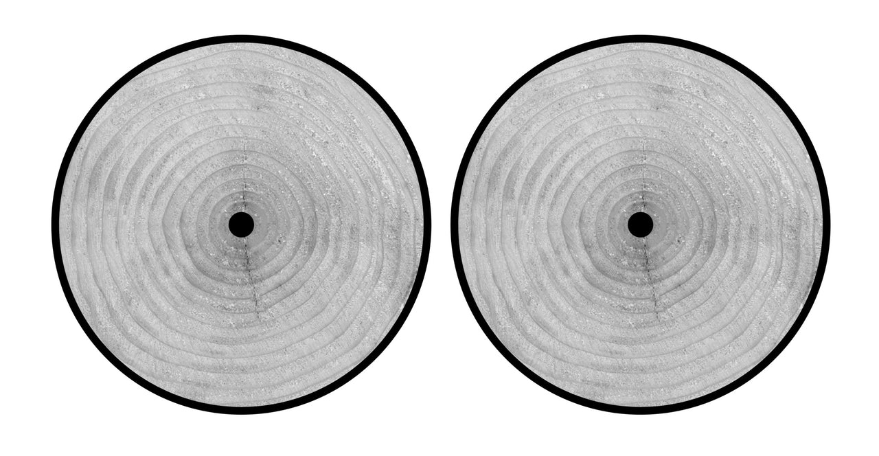 Universal Vinyl Labelsticker (10.2 cm - REGULAR) Skin Woody White