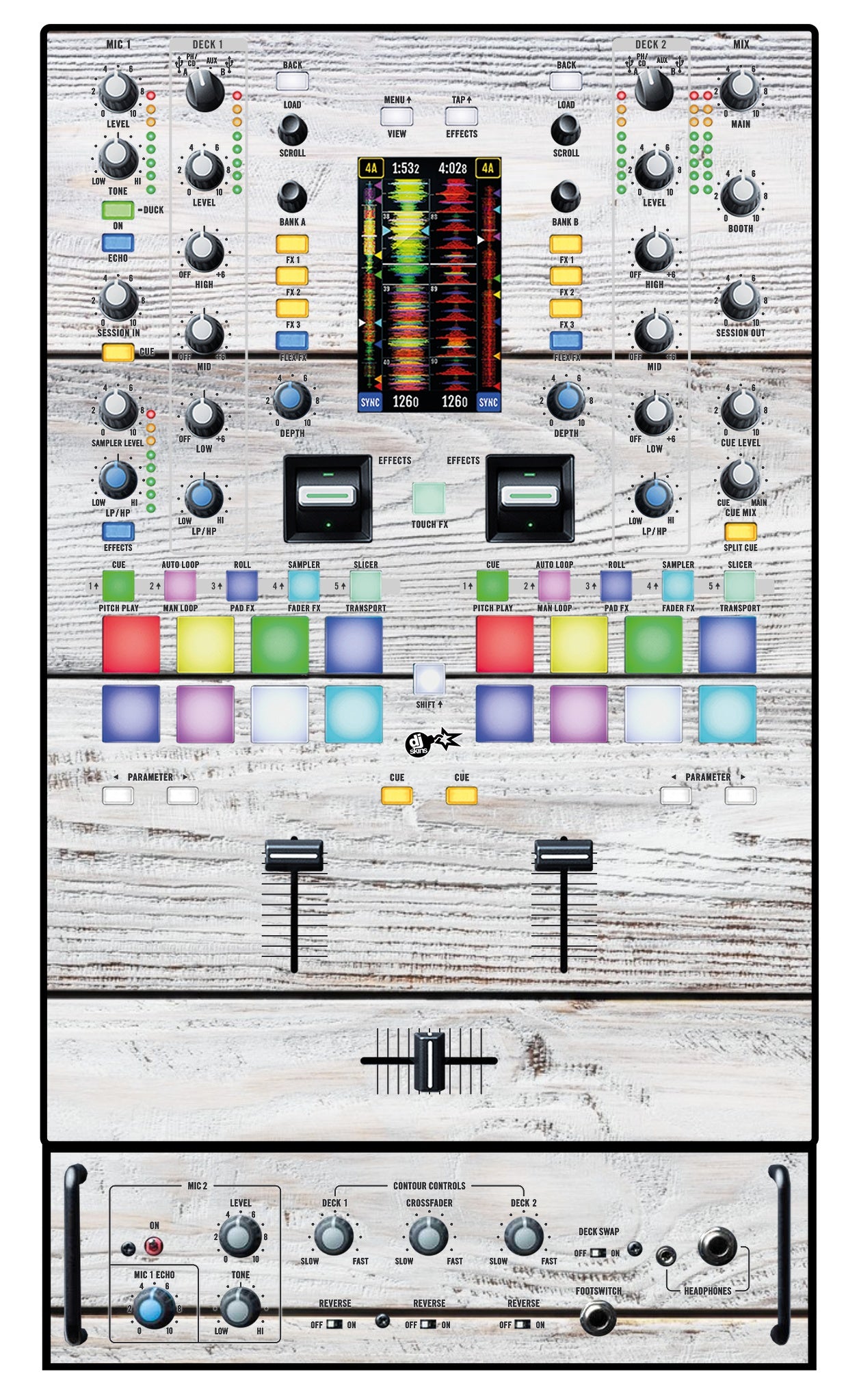 Rane 72 Skin Woody White