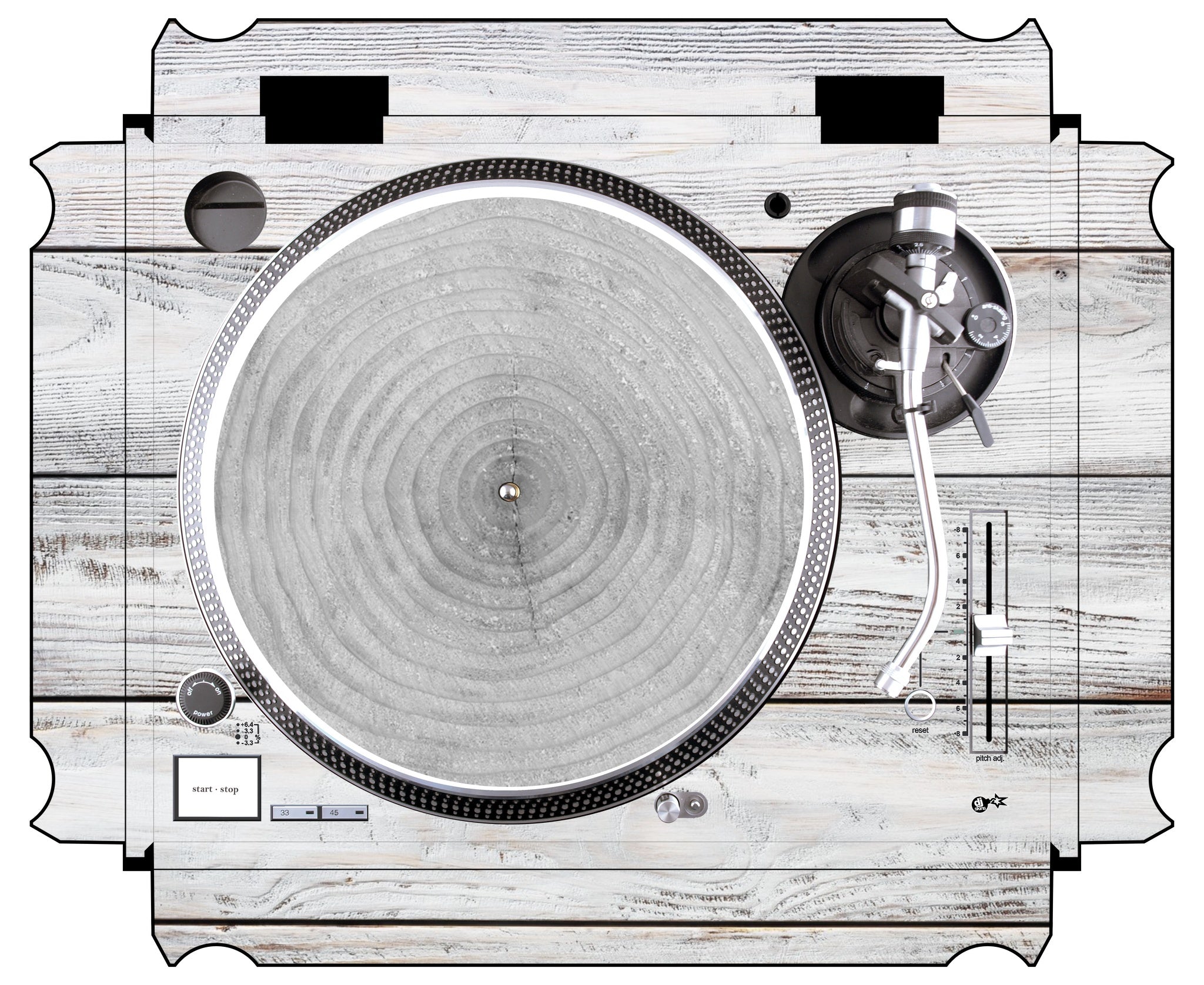 Technics 1200 / 1210 MK5 Skin Woody White