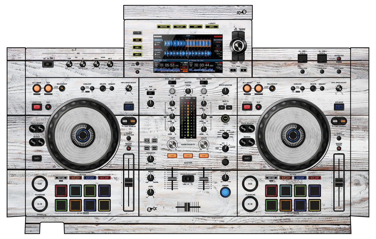 Pioneer DJ XDJ RX 2 Skin Woody White