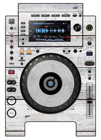 Pioneer DJ CDJ 900 NEXUS Skin Woody White