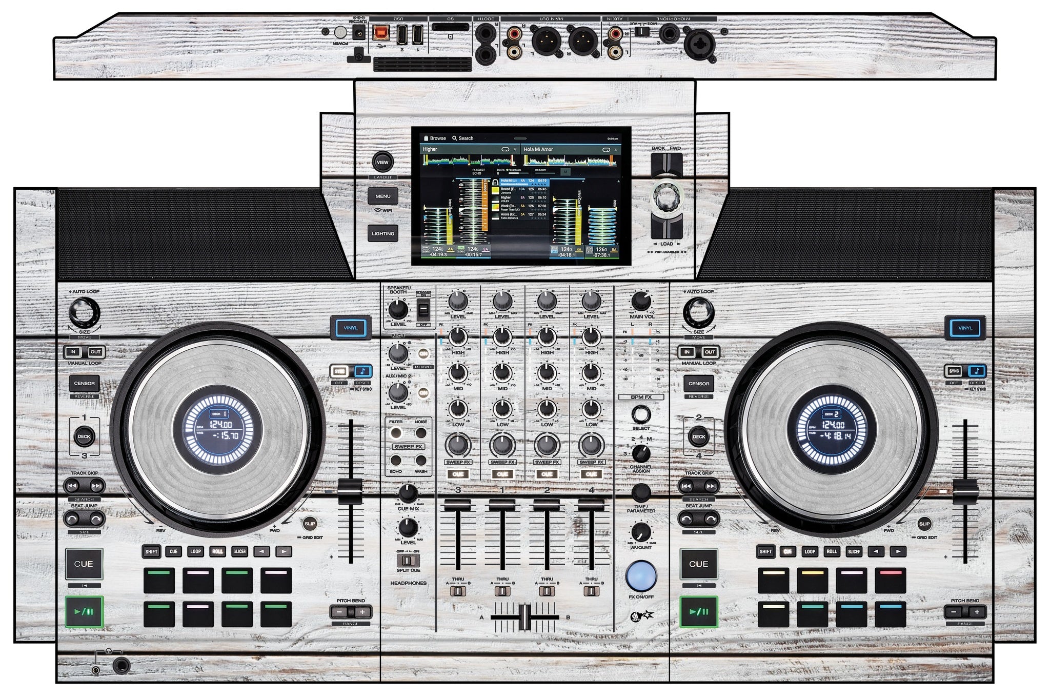 Denon DJ SC Live 4 Skin Woody White