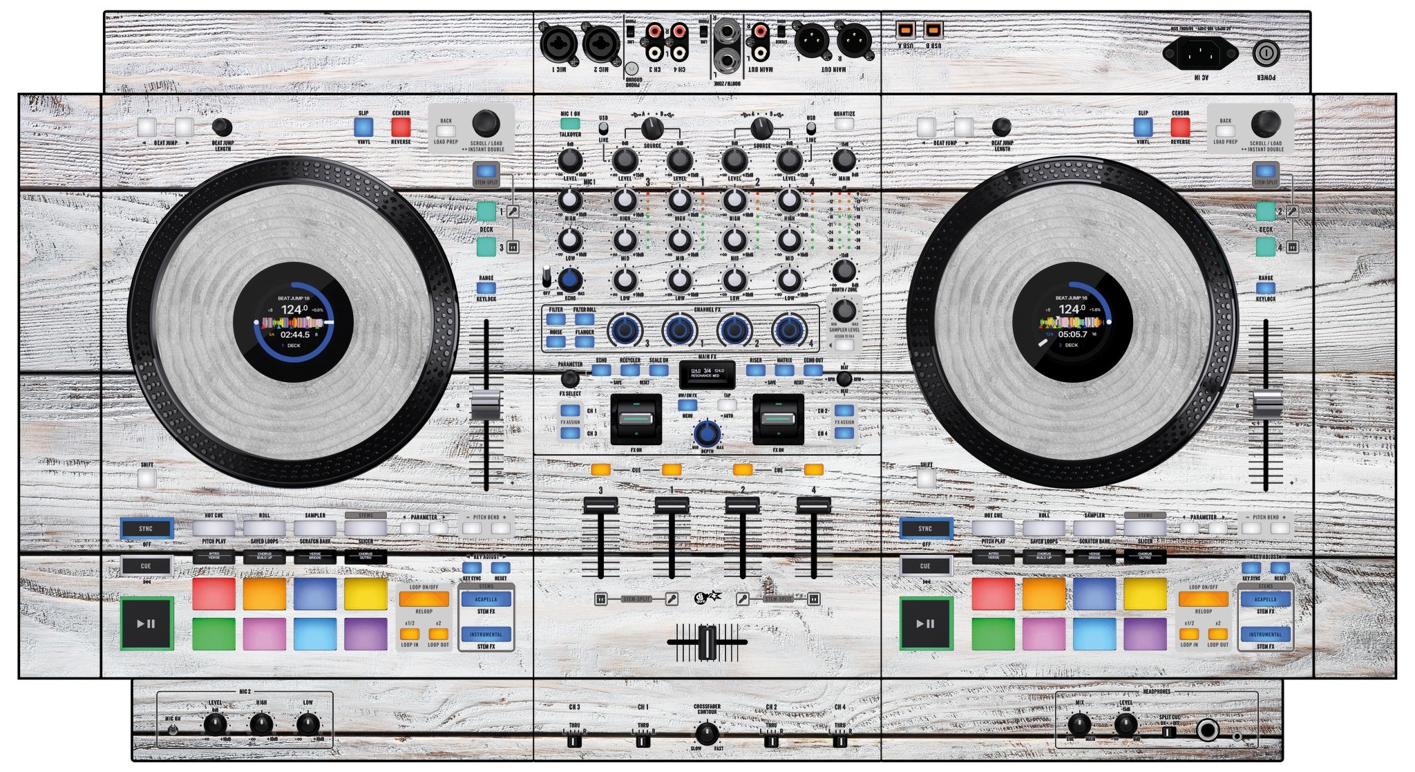 Rane FOUR Skin Woody White