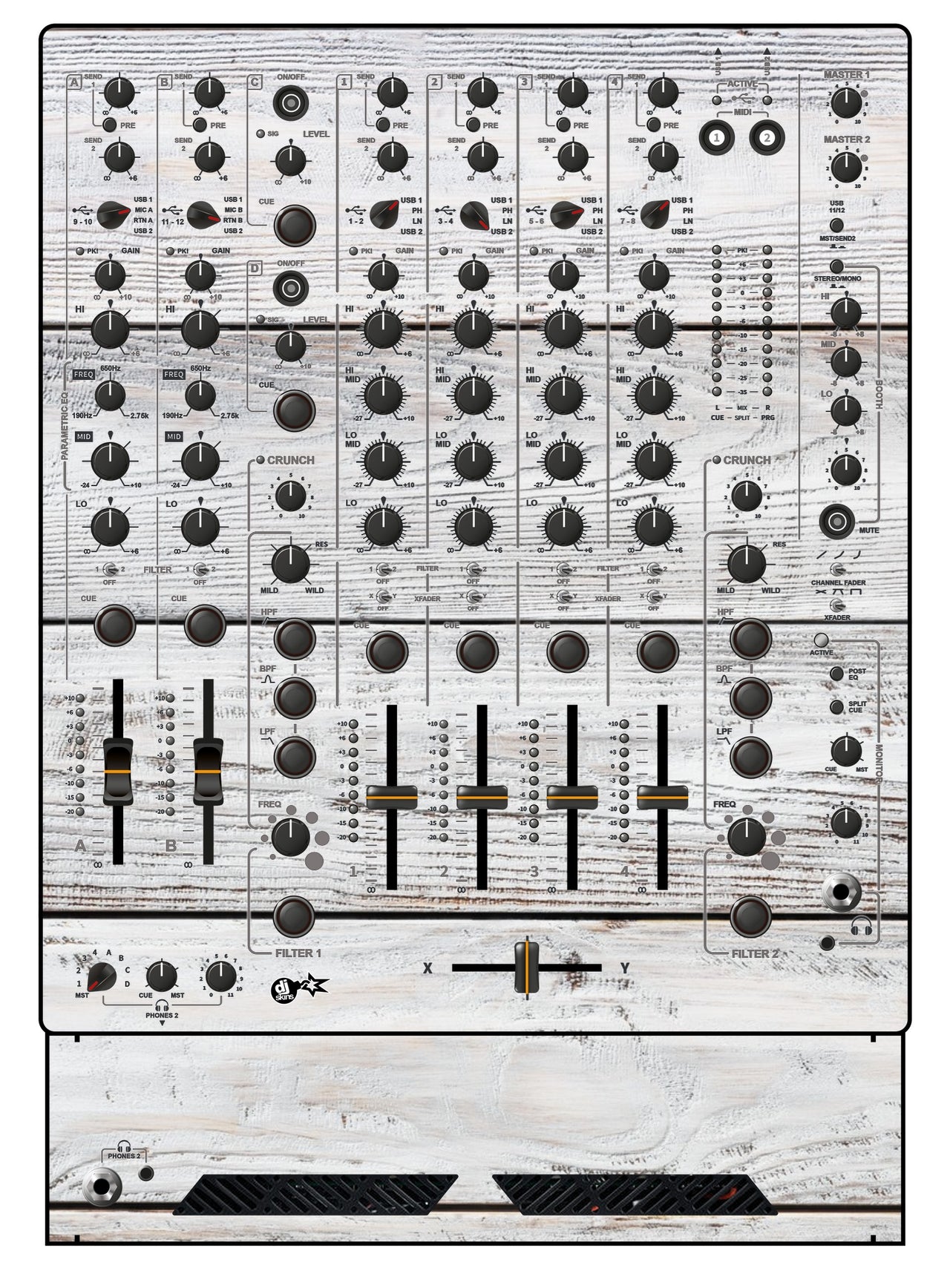 Allen and Heath XONE 96 Skin Woody White